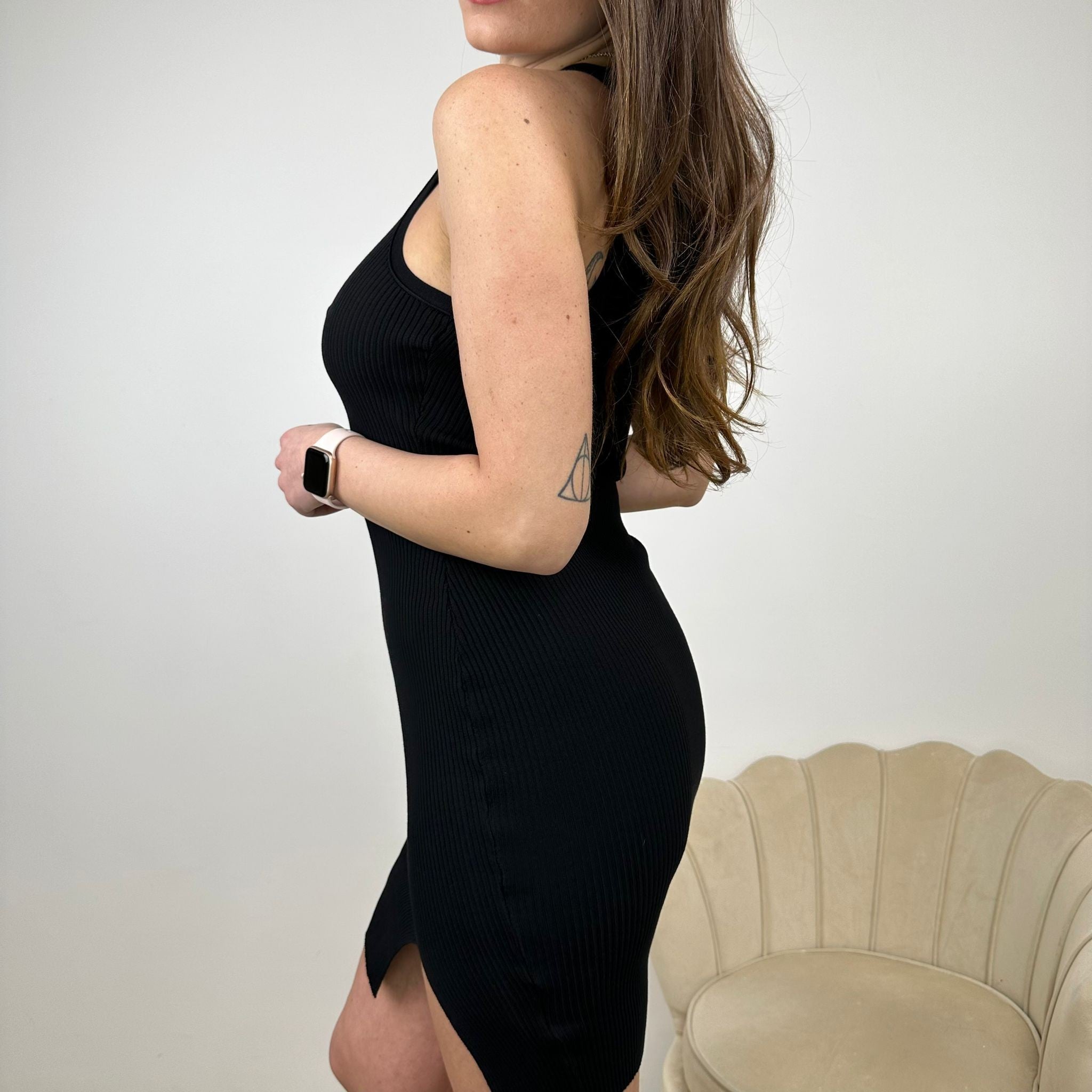 DRESS BODYCON NERO