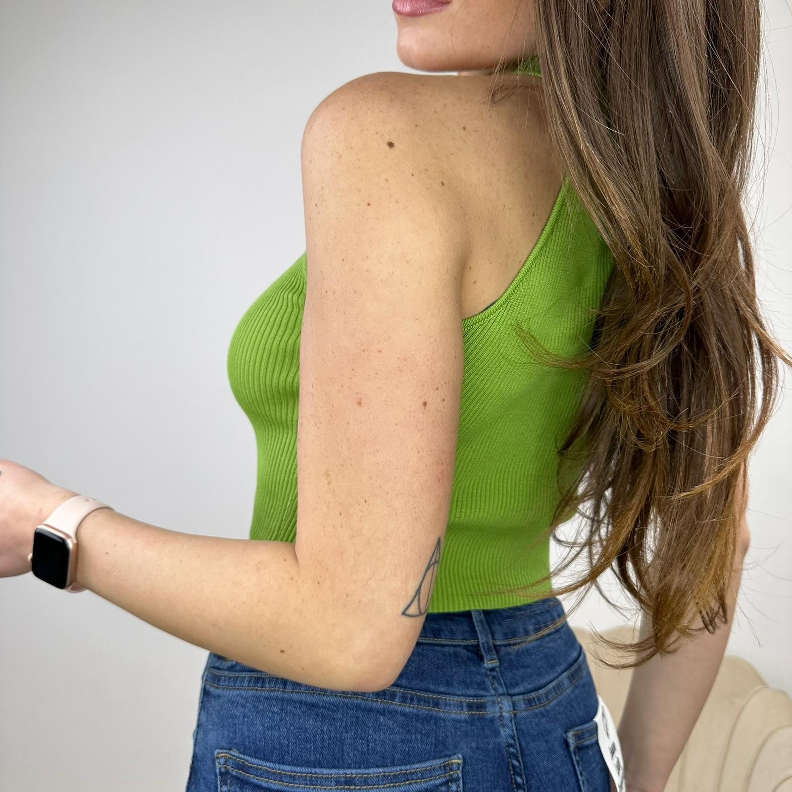 CROP TOP HALTER VERDE