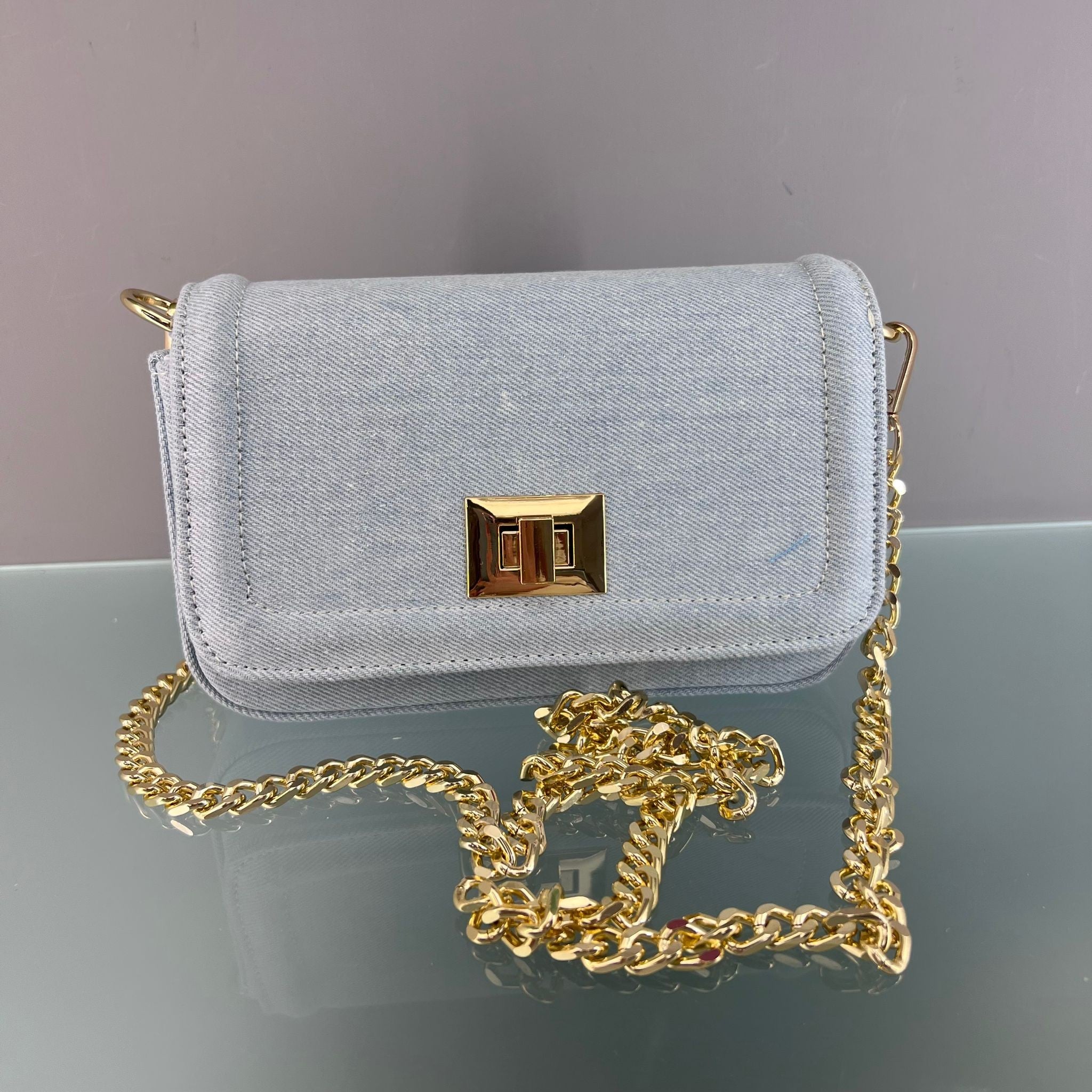 BORSA JEANS RETTANGOLARE CHIARA