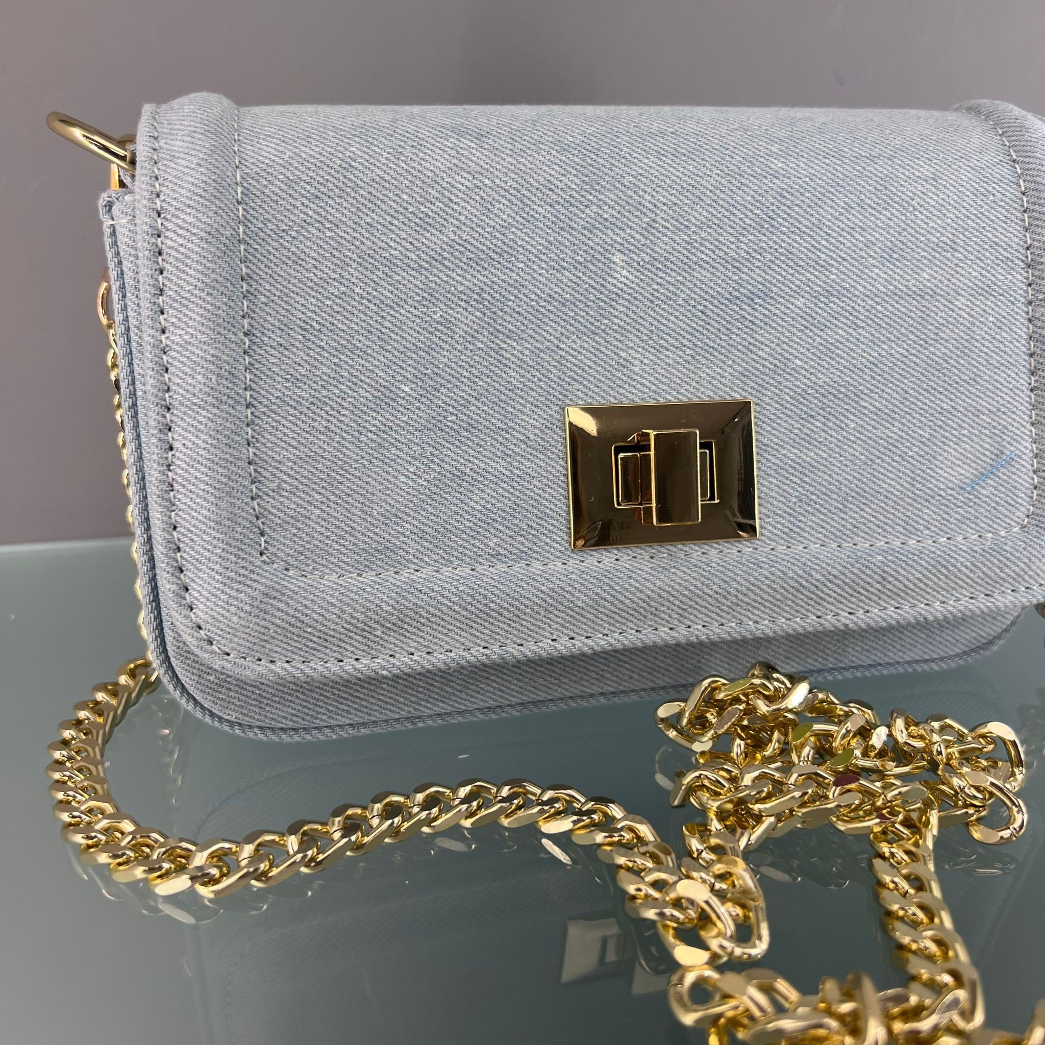 BORSA JEANS RETTANGOLARE CHIARA