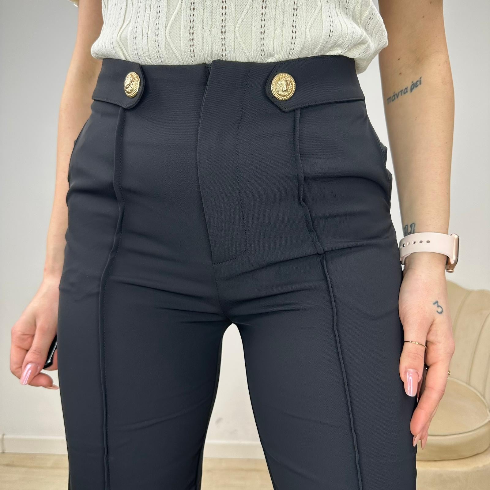 PANTALONI A ZAMPA NERI