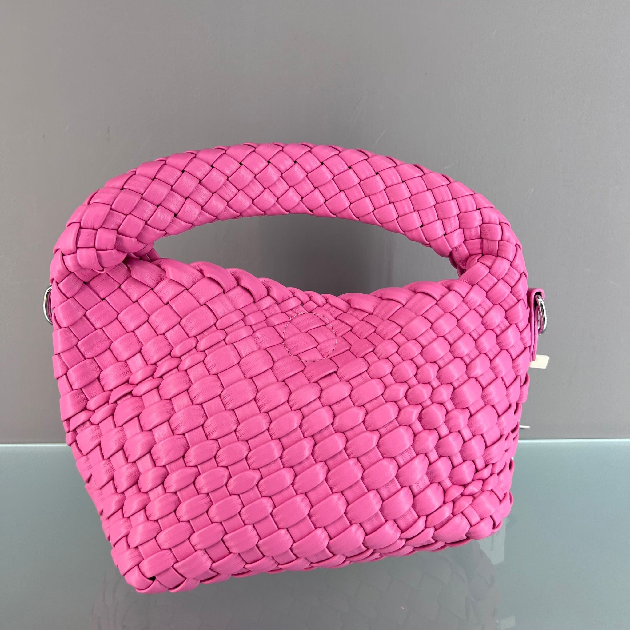 MINIBAG ECOPELLE INTRECCIATA ROSA