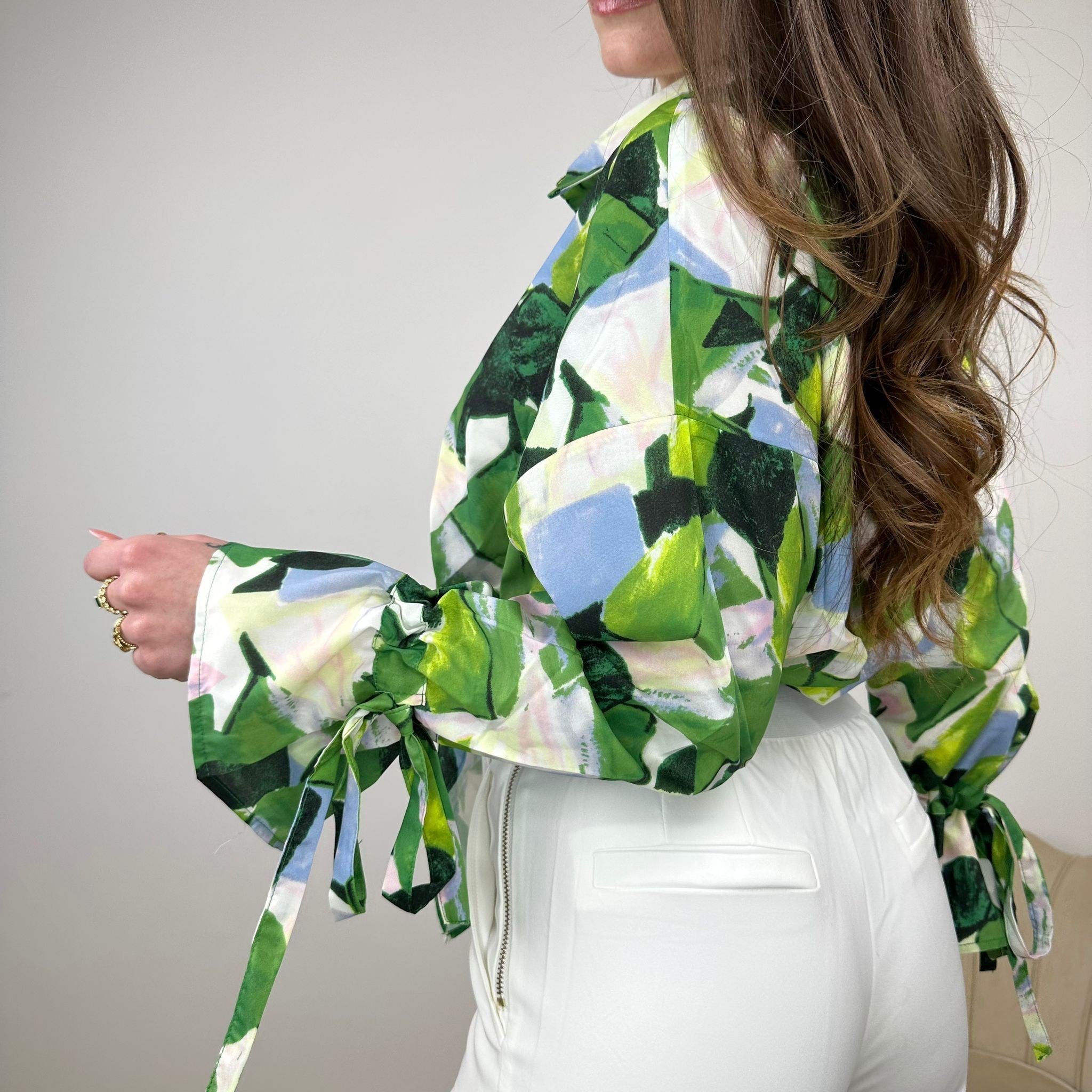 CAMICIA ASTRATTA VERDE