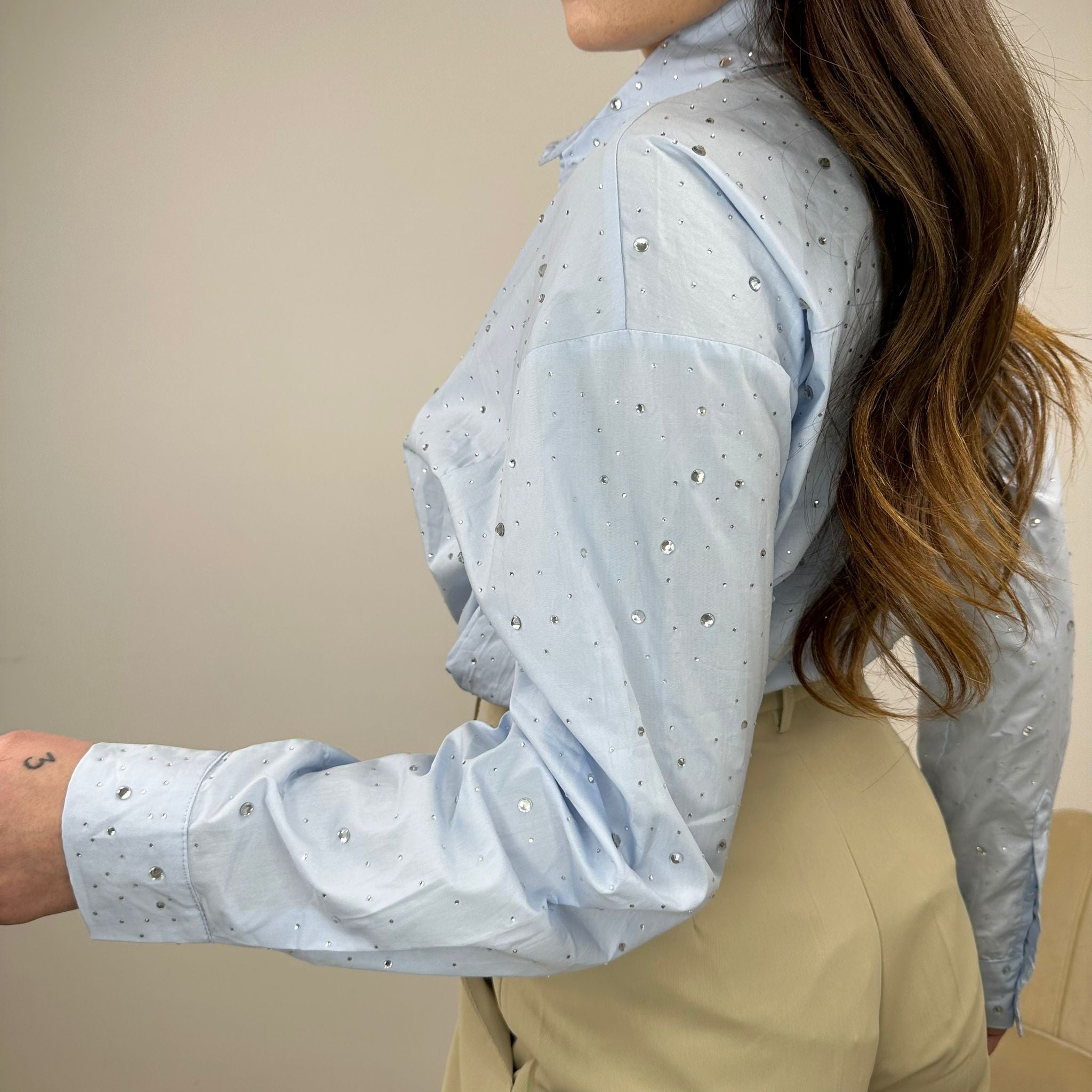 CAMICIA STAR SHINE AZZURRA