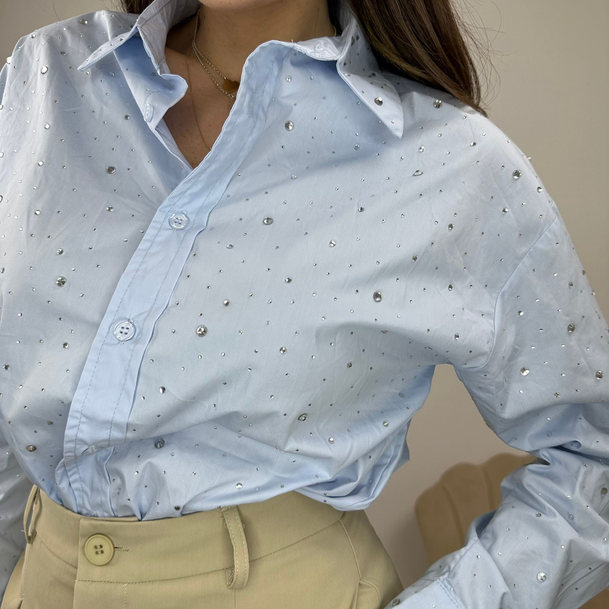 CAMICIA STAR SHINE AZZURRA