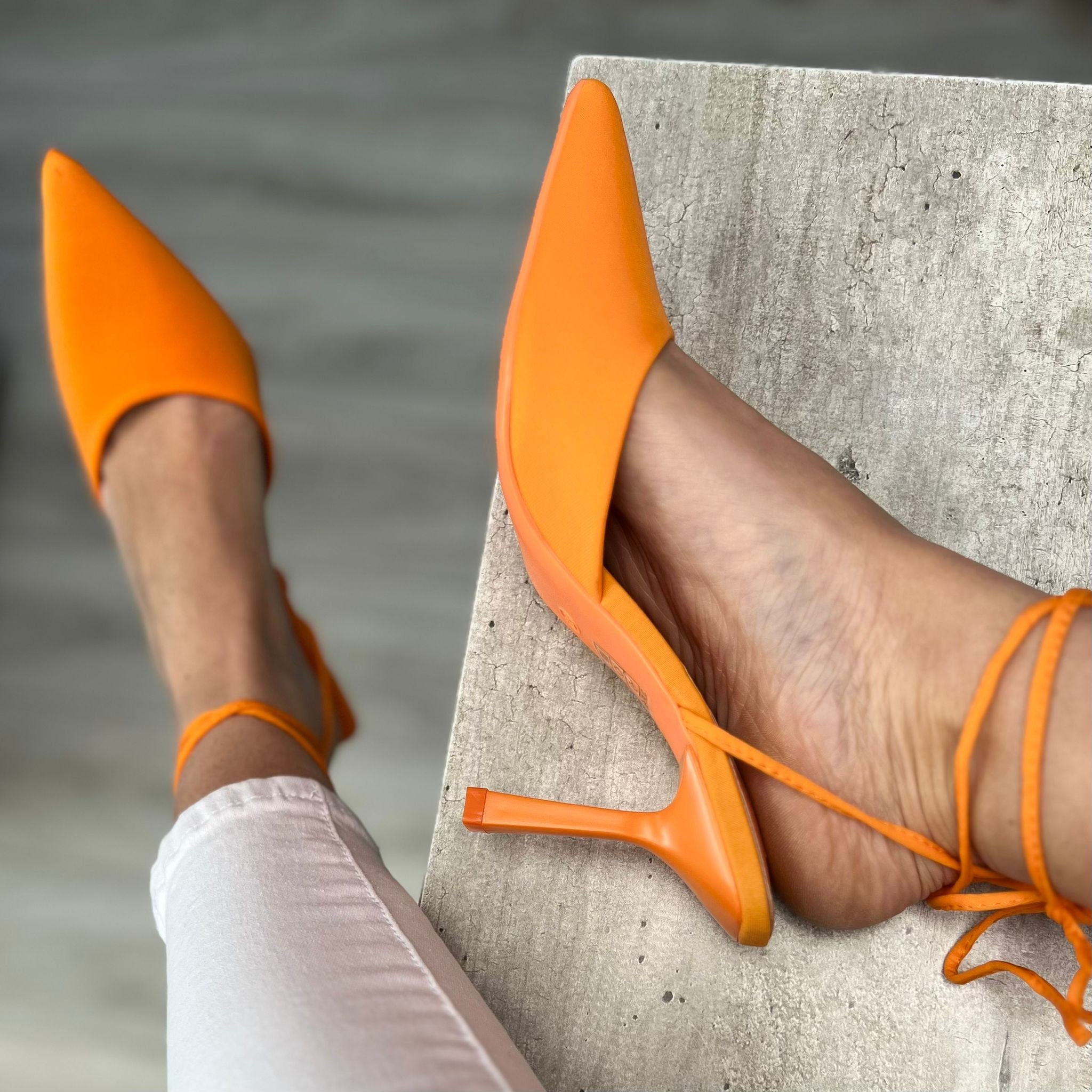 PARKER HEELS ARANCIO