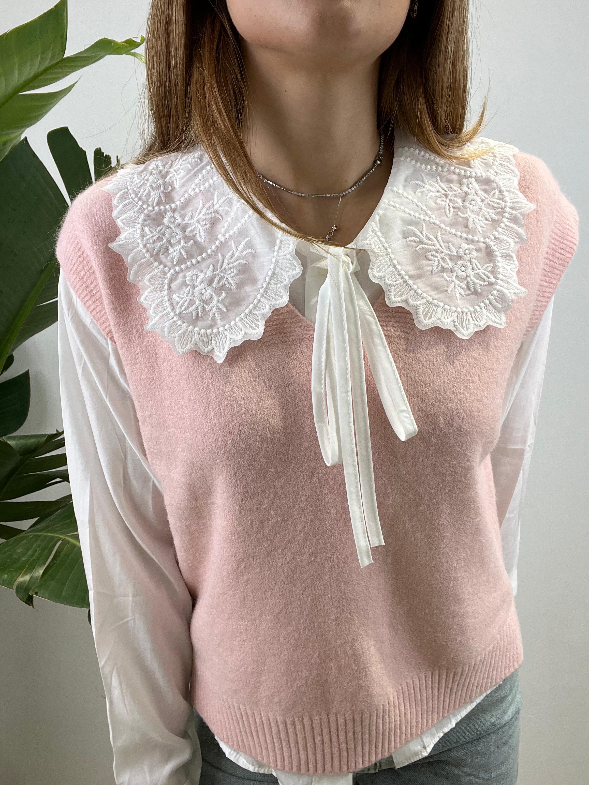 GILET + CAMICIA ROSA