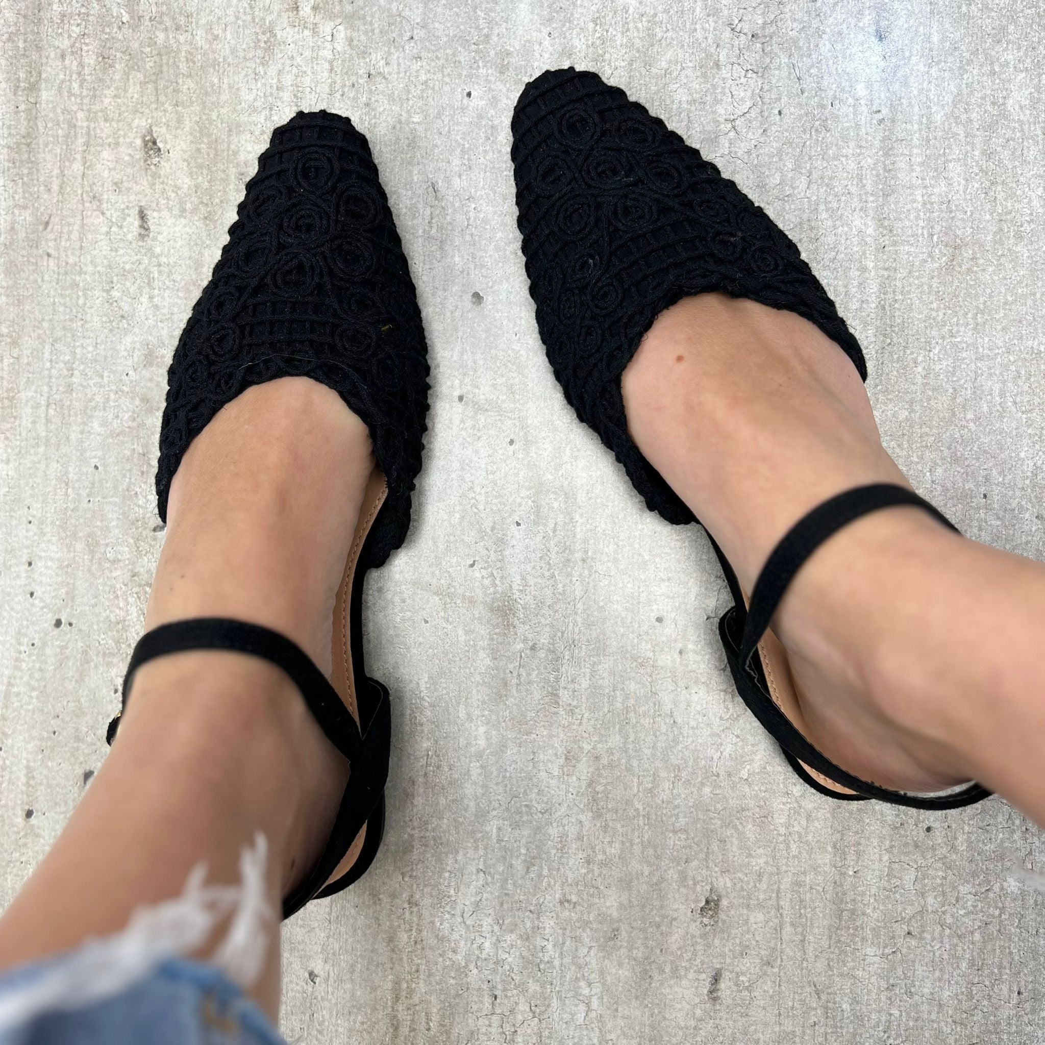 BALLERINA SQUADRATA NERA