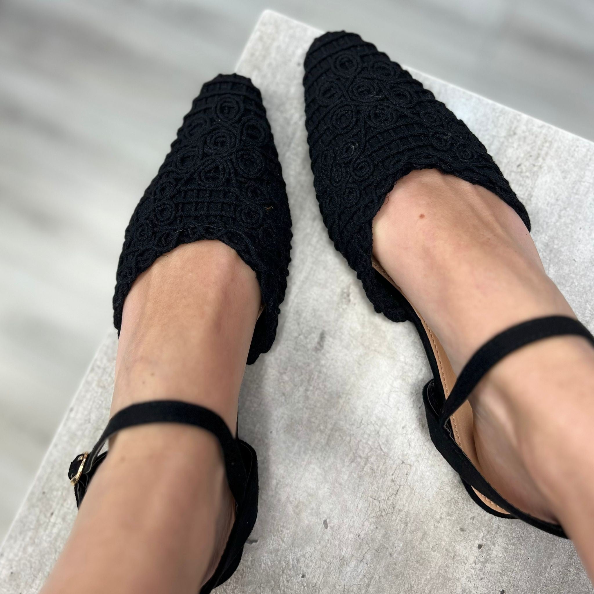 BALLERINA SQUADRATA NERA