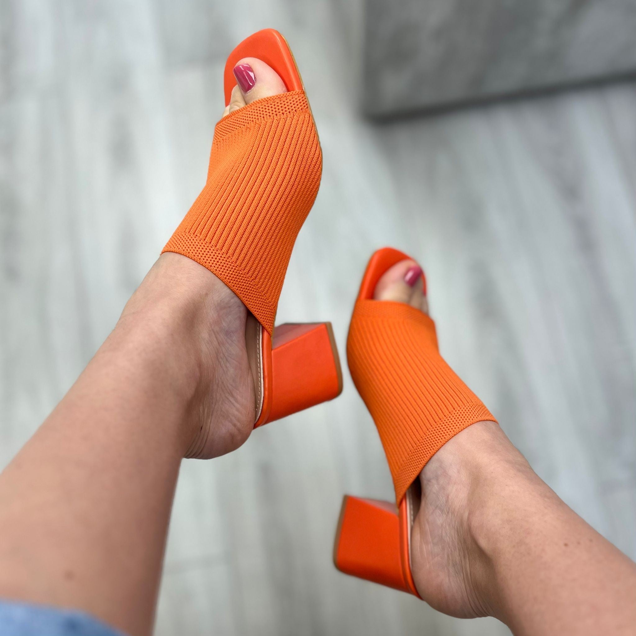 SABOT CON FASCIA LARGA ARANCIO