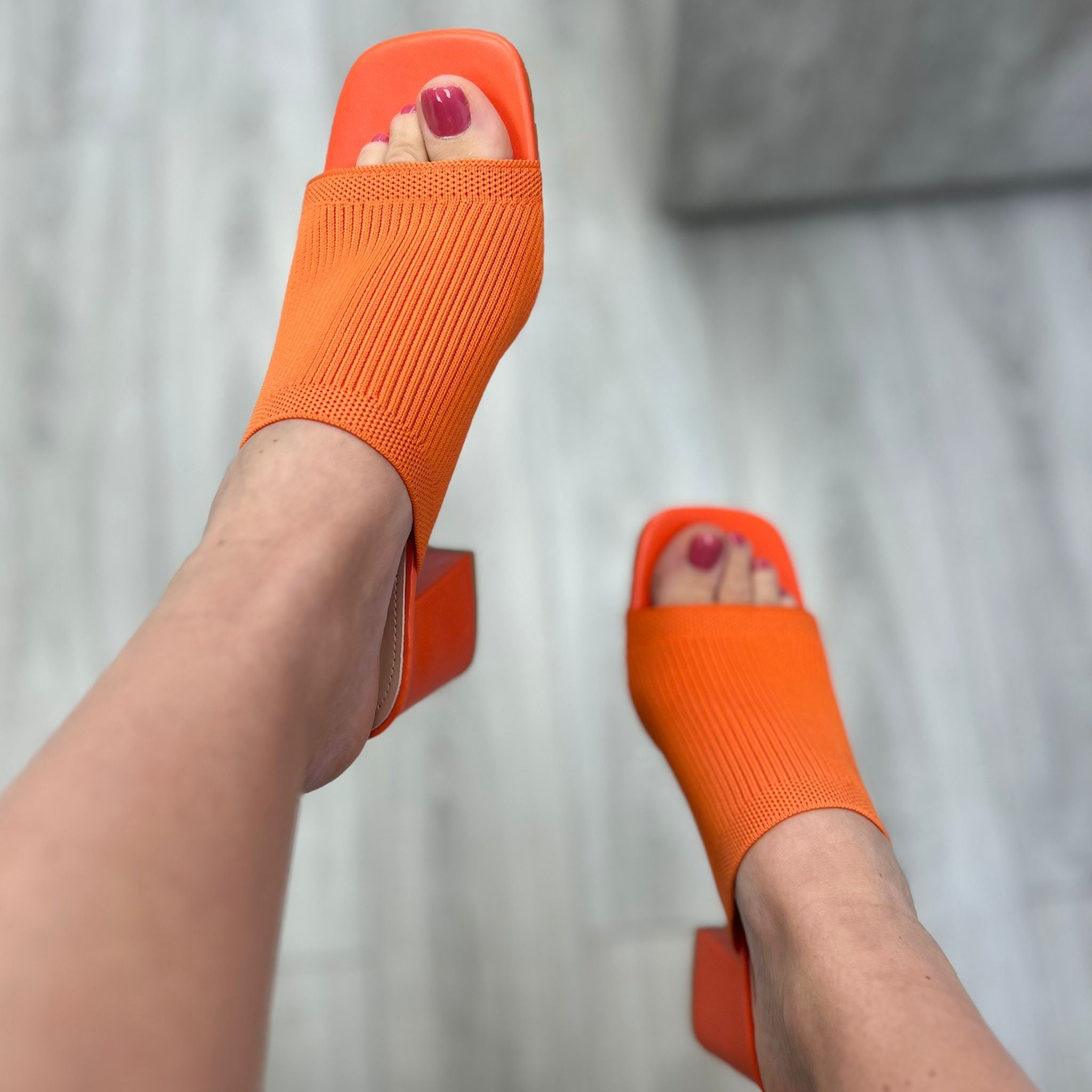 SABOT CON FASCIA LARGA ARANCIO