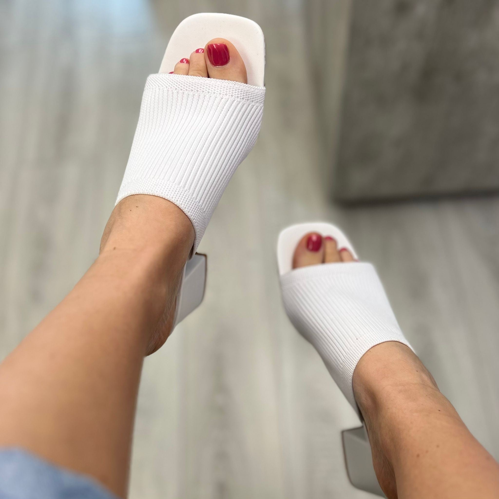 SABOT CON FASCIA LARGA BIANCO