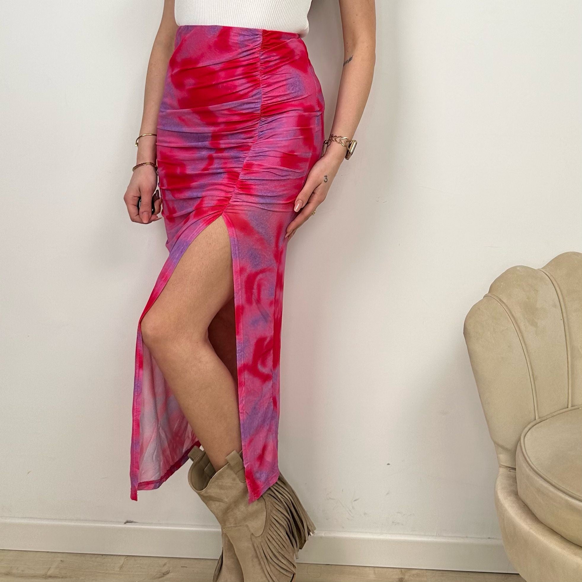 GONNA CON SPACCO FUCSIA