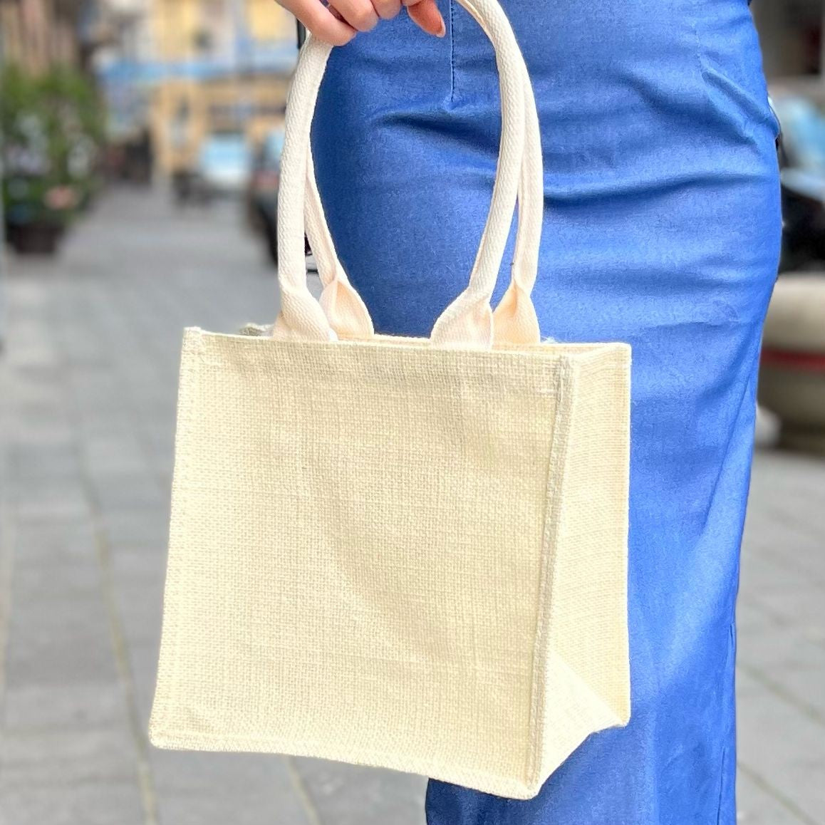 BORSA IN JUTA BEIGE