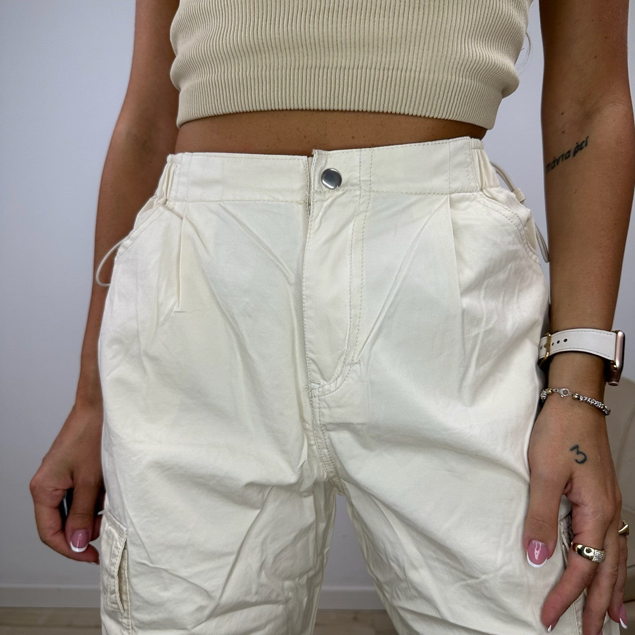 PANTALONE CARGO "SeSè" NAIROBI BEIGE