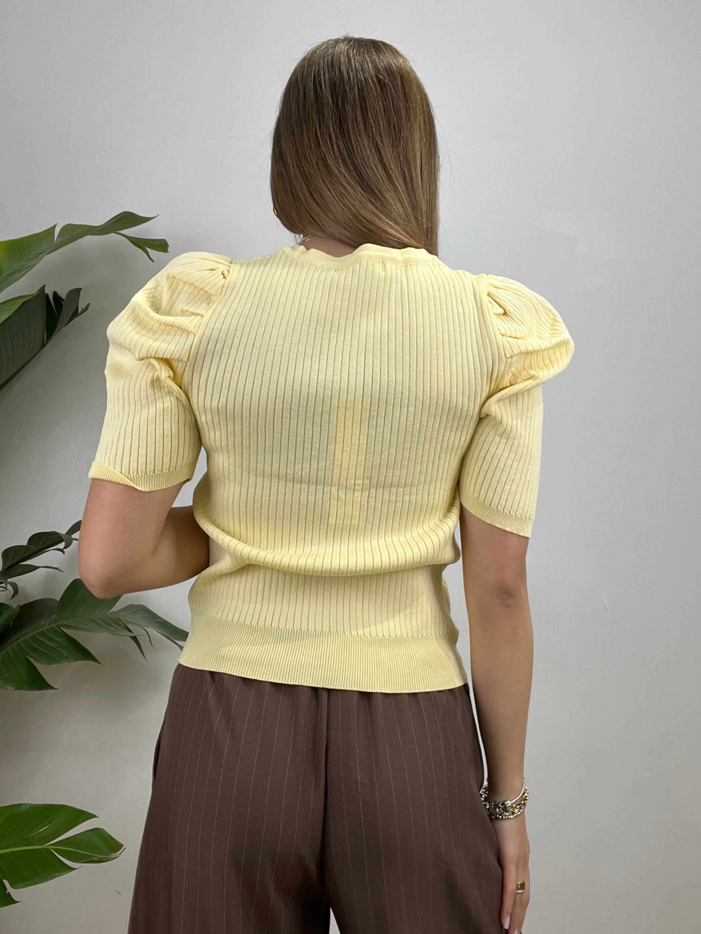 CARDIGAN GINEVRA GIALLO