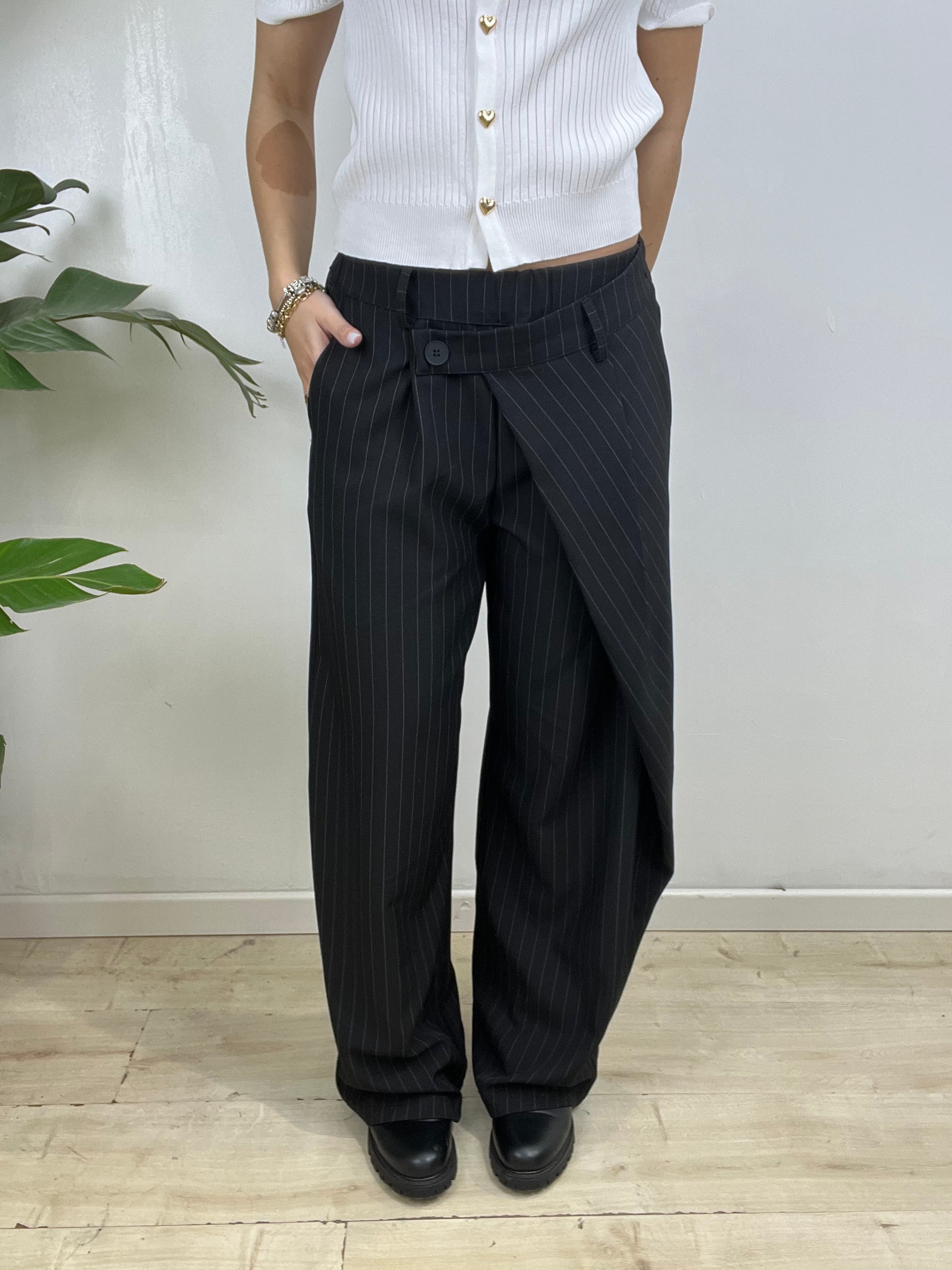 PANTALONI SARAH NERO