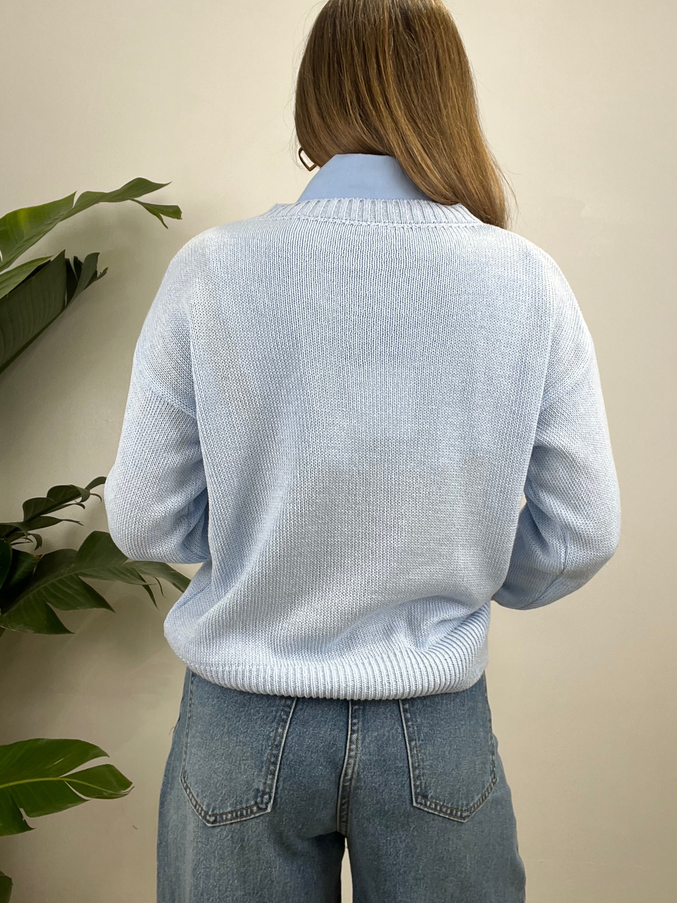 MAGLIA NO VABBè AZZURRA