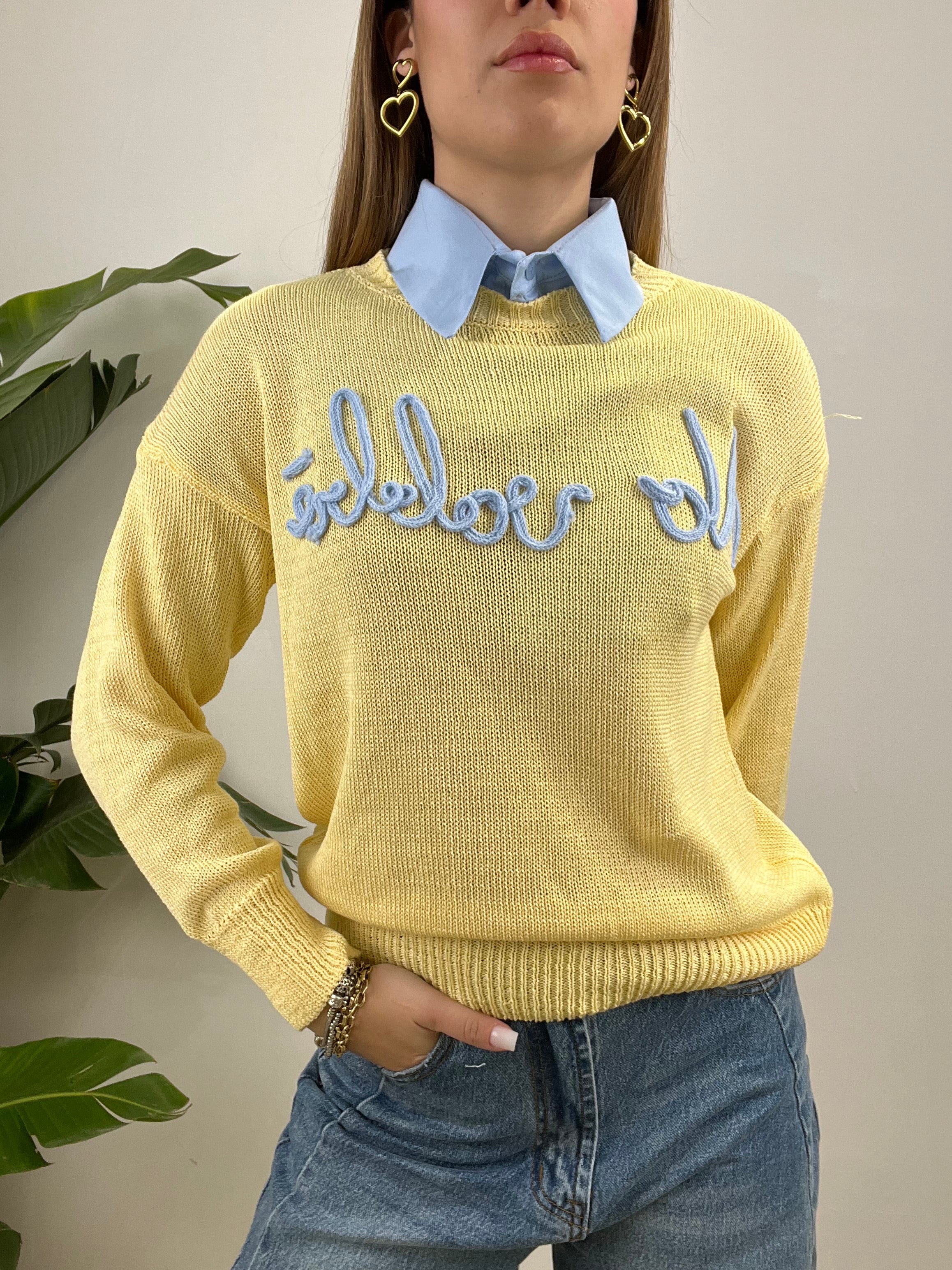 MAGLIA NO VABBè GIALLA