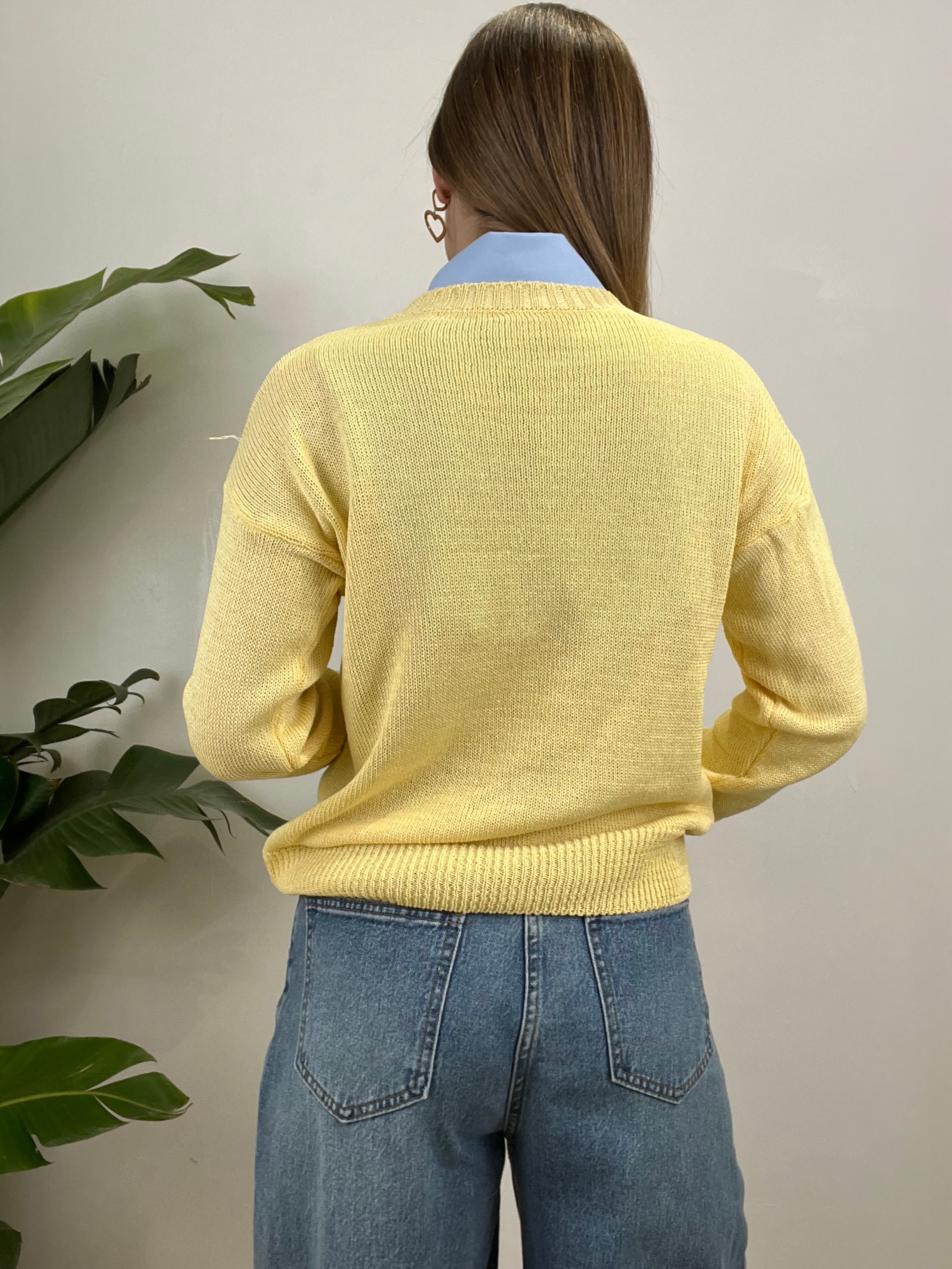 MAGLIA NO VABBè GIALLA