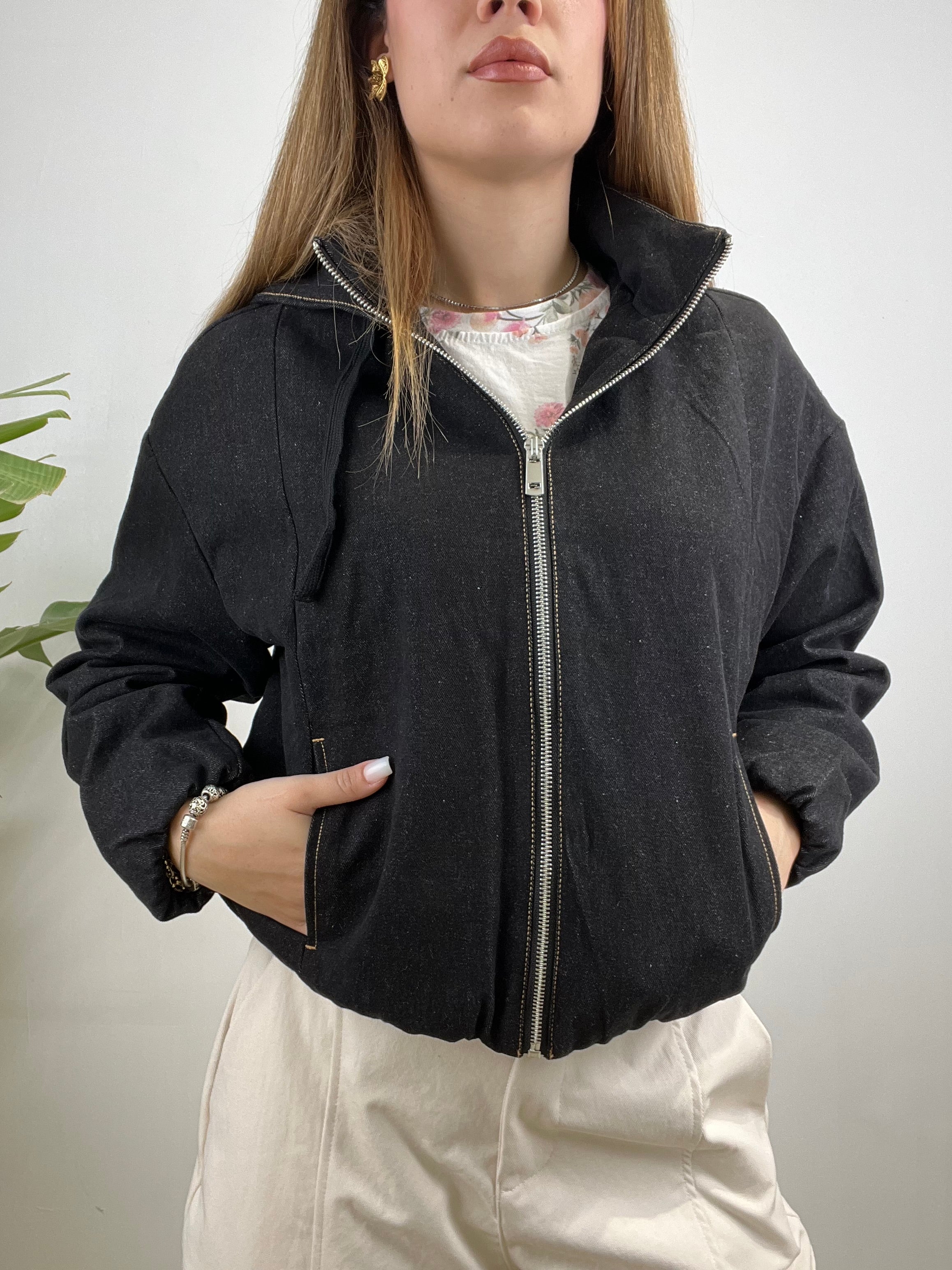 GIUBBINO DENIM BOMBER