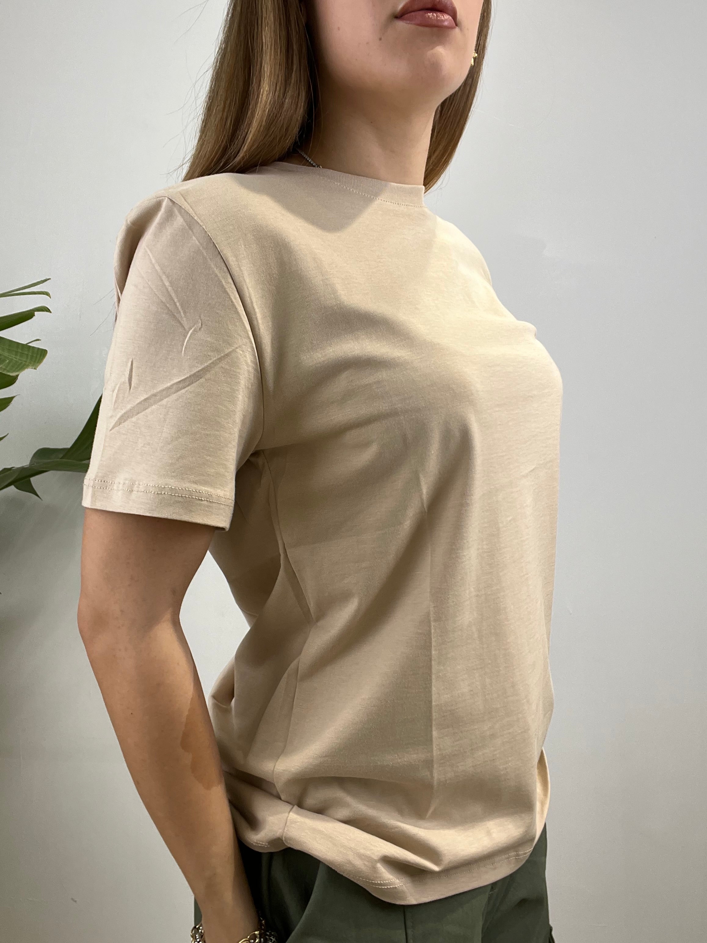 T-SHIRT BASIC LUMINA BEIGE