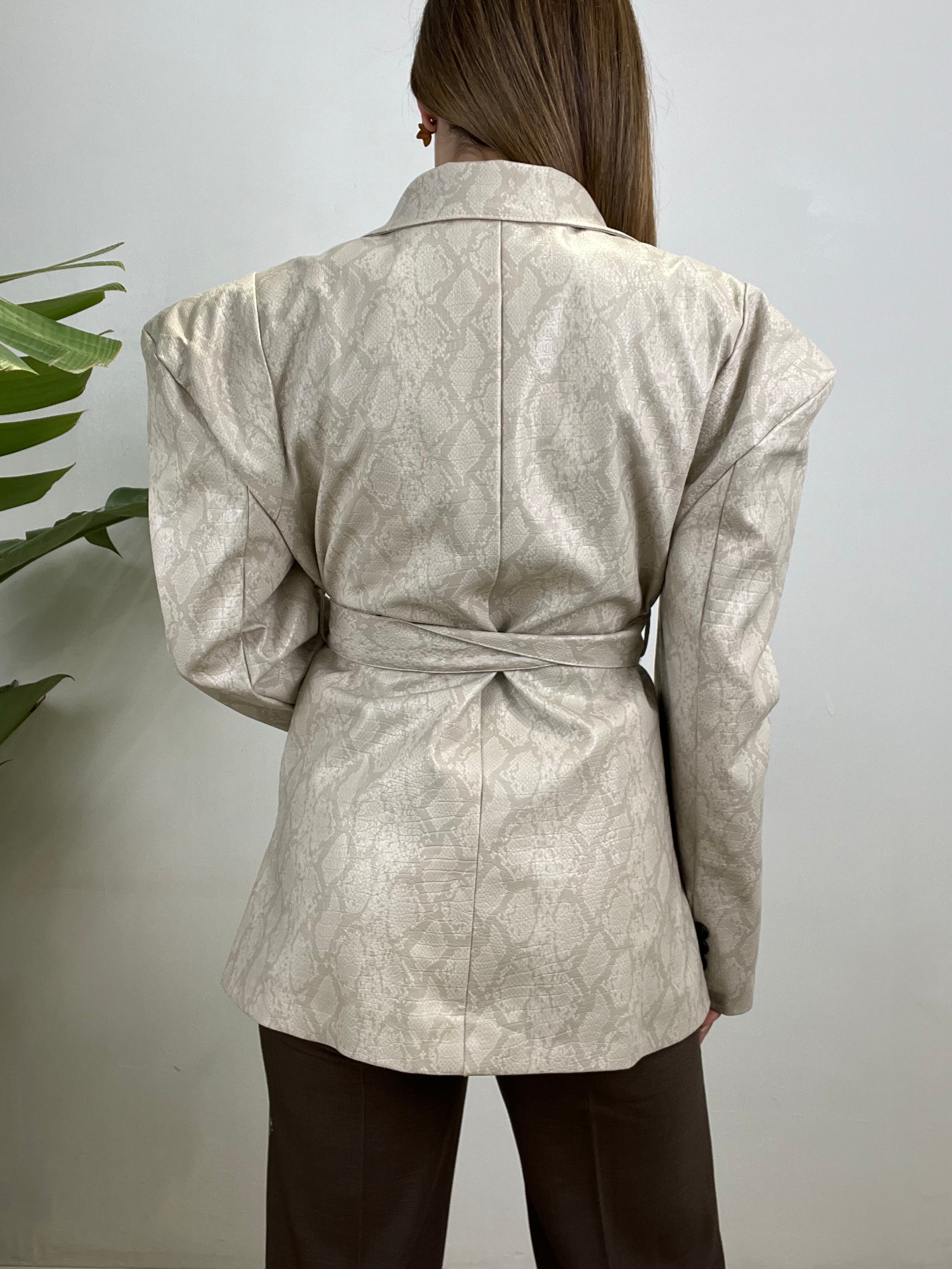 BLAZER PITONATO JUST WEST BEIGE