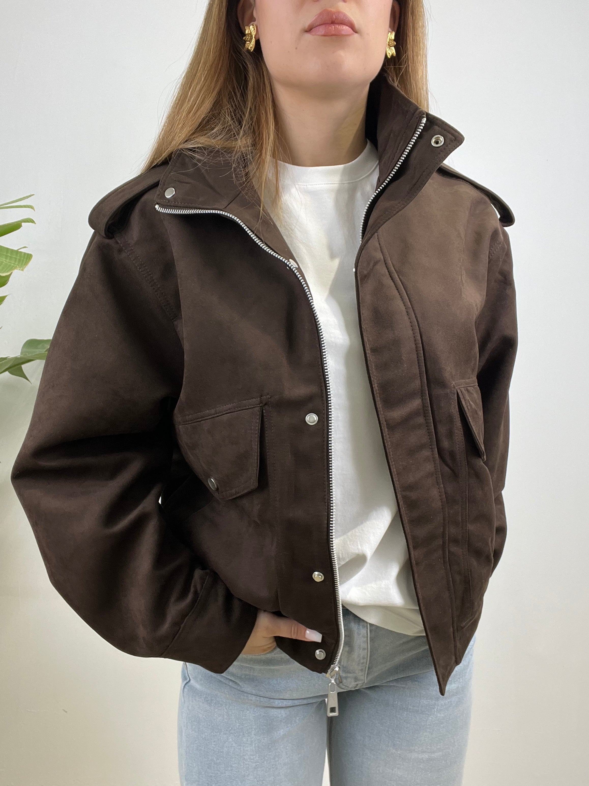 GIUBBINO ECOCAMOSCIO NEMY MARRONE