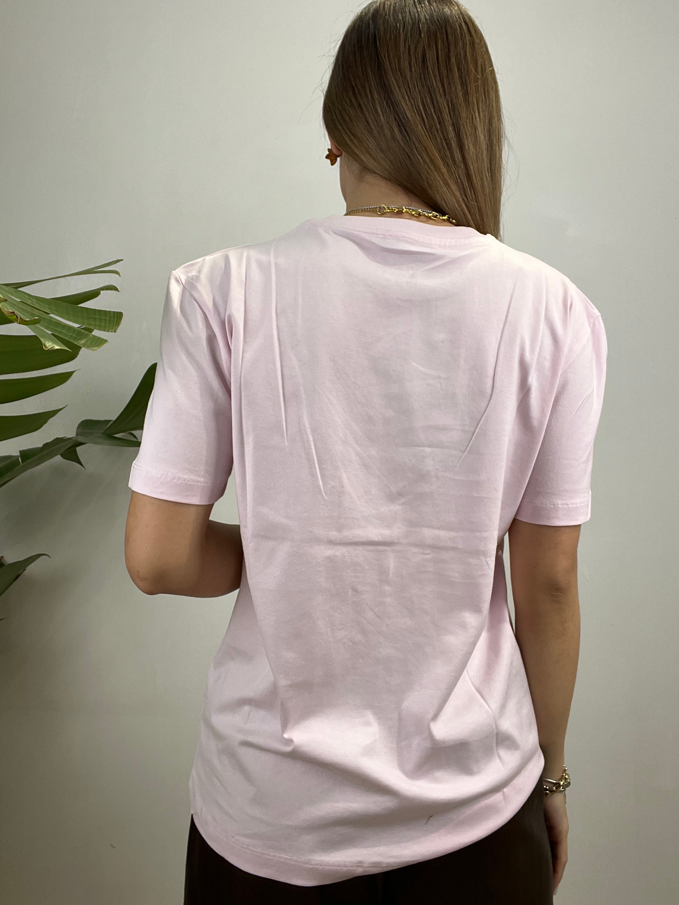 T-SHIRT BASIC LUMINA ROSA