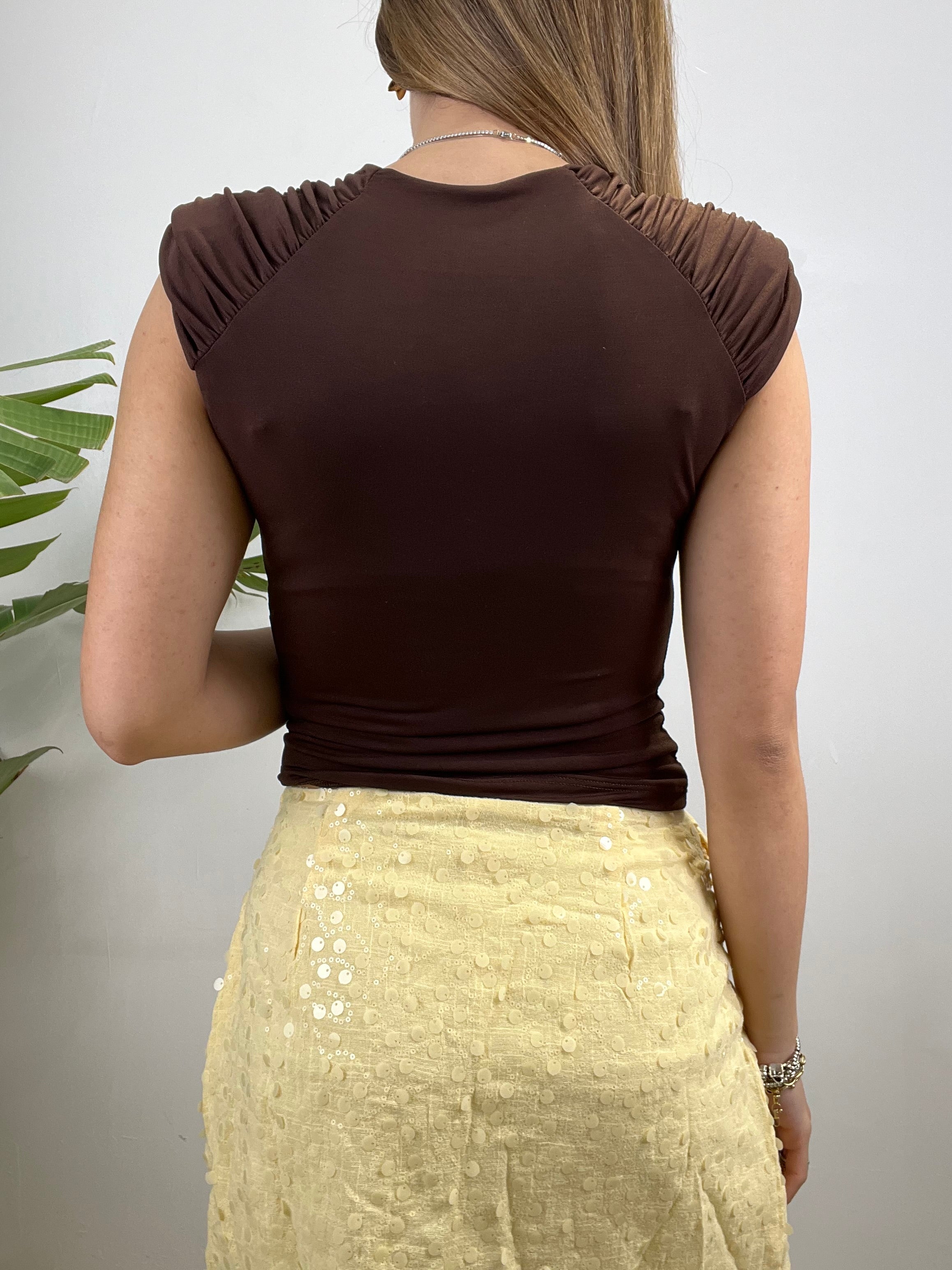 MAGLIA GIUSY MARRONE
