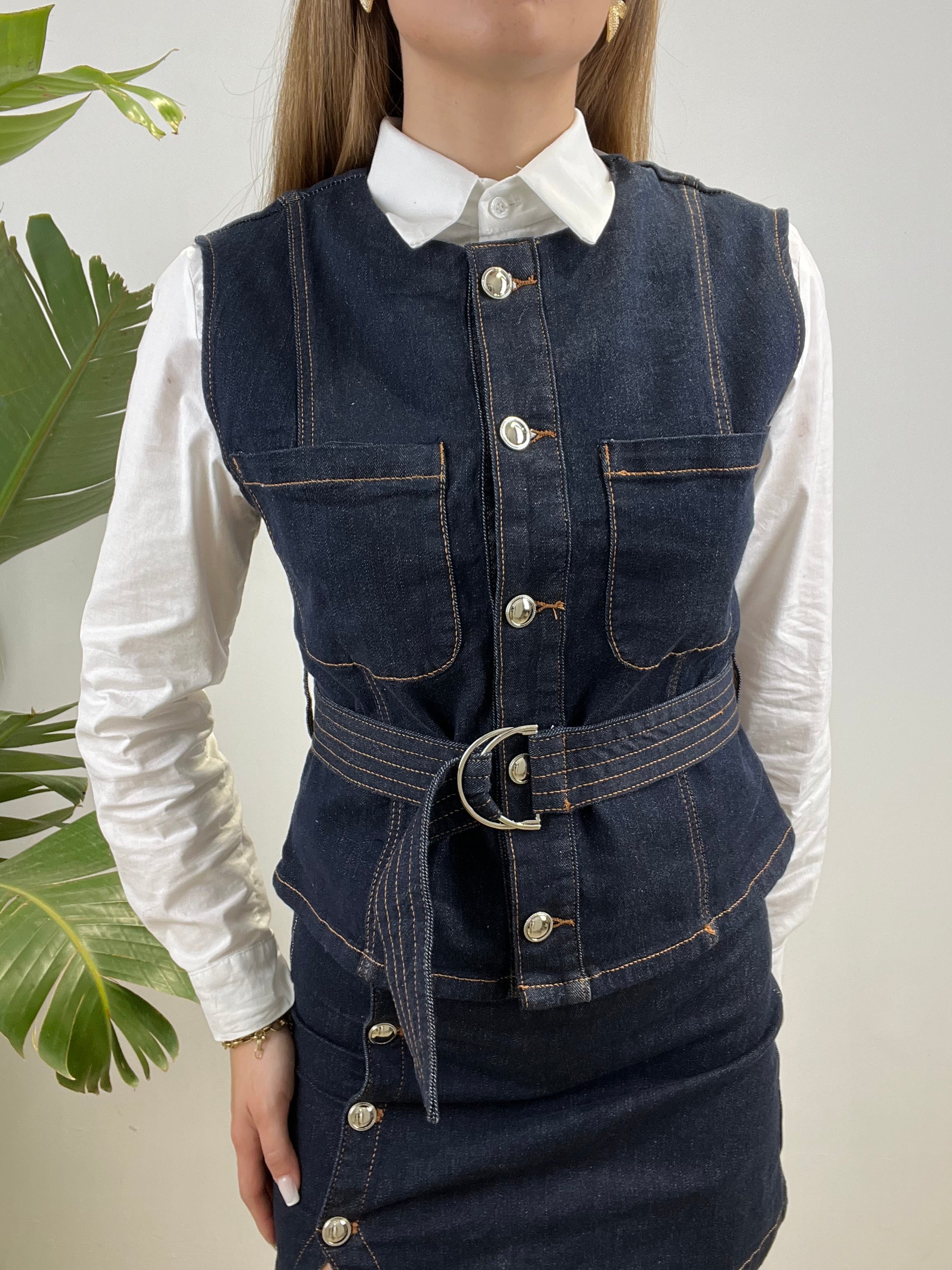 COMPLETO DENIM FLORA