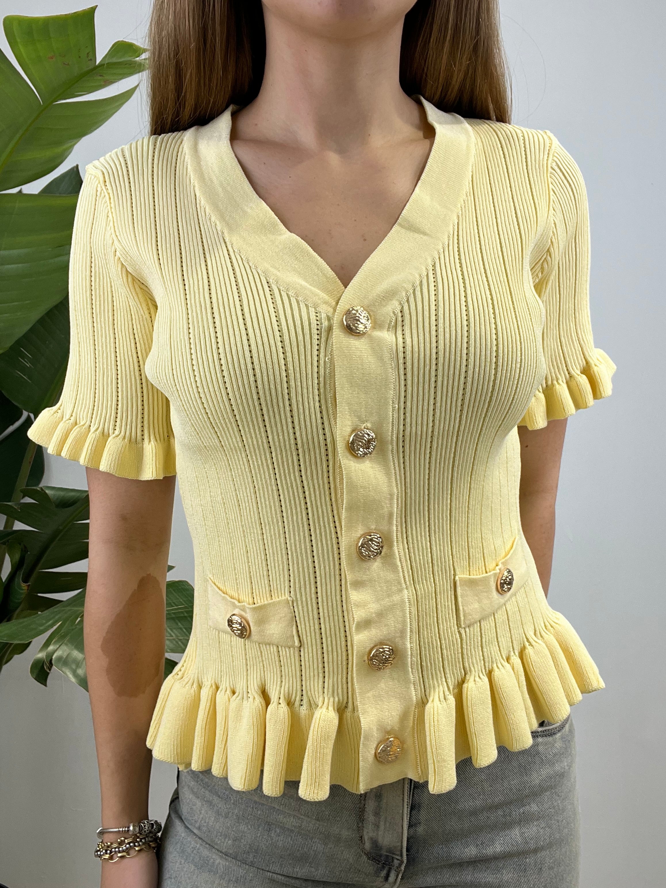 CARDIGAN SILVIA GIALLO
