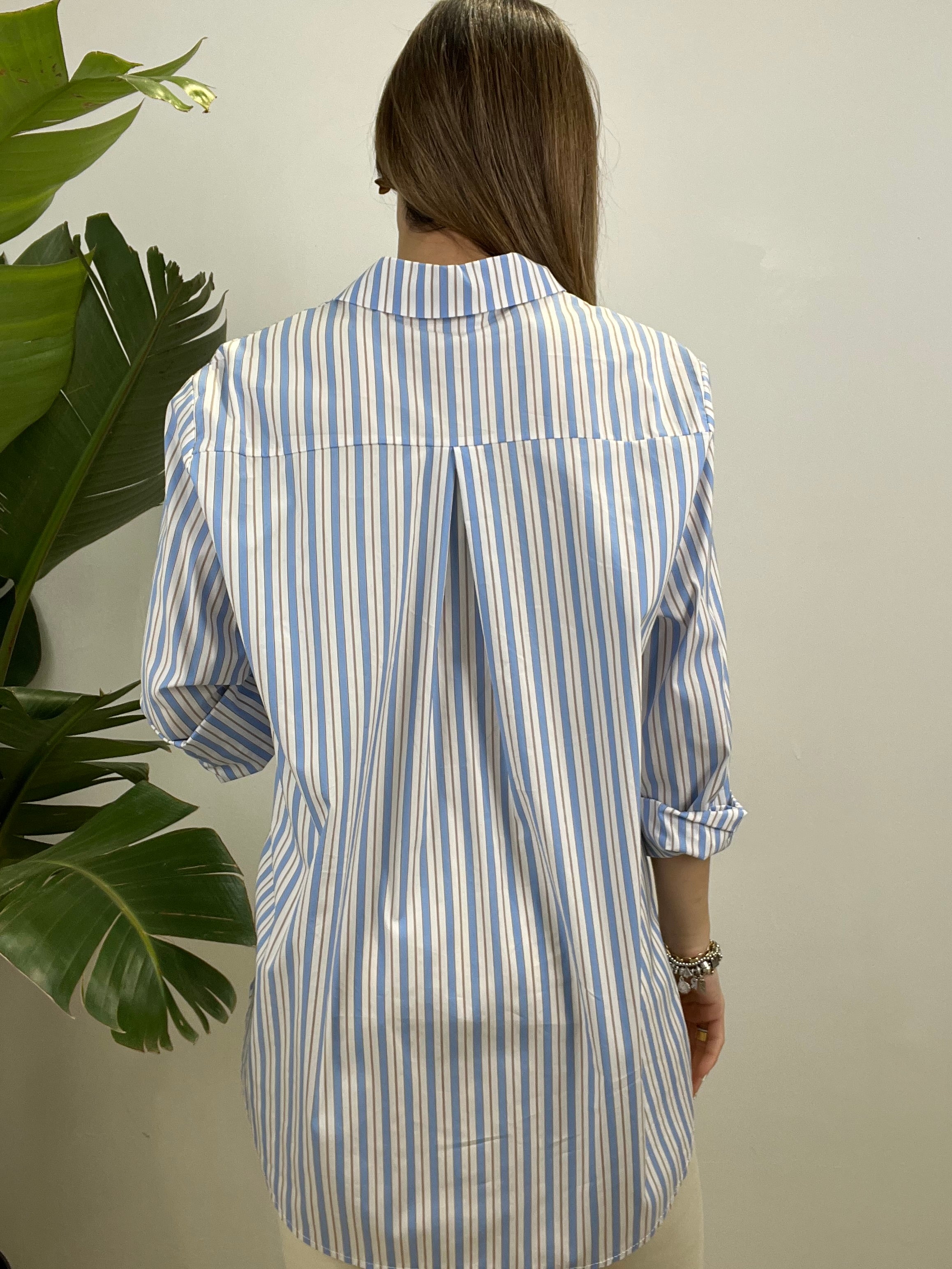 CAMICIA LINDA AZZURRA BIANCA