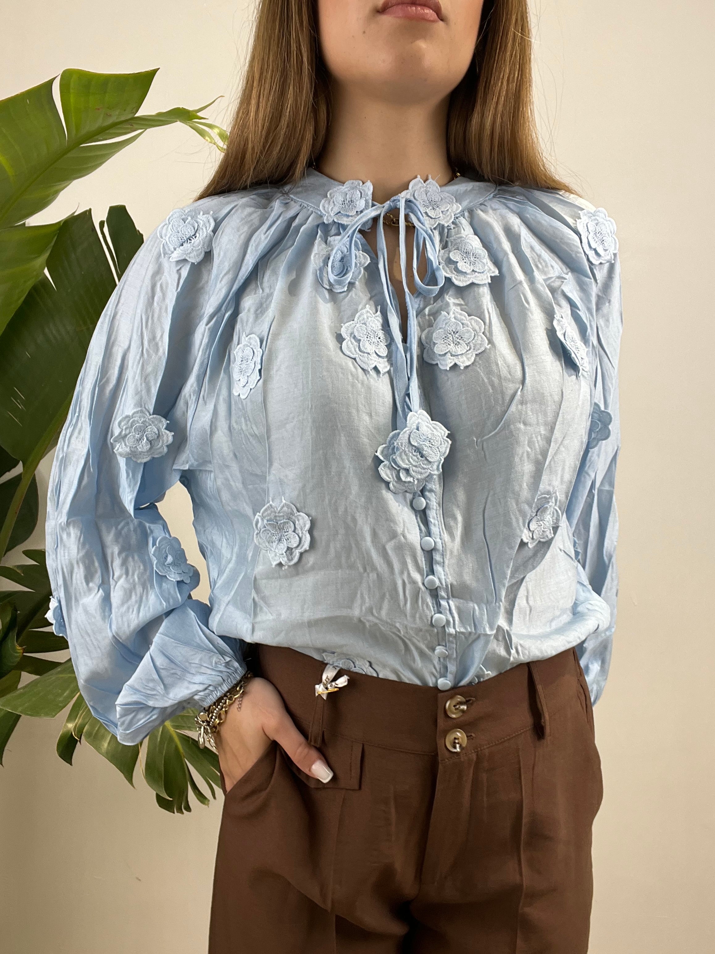 CAMICIA LUISA AZZURRA