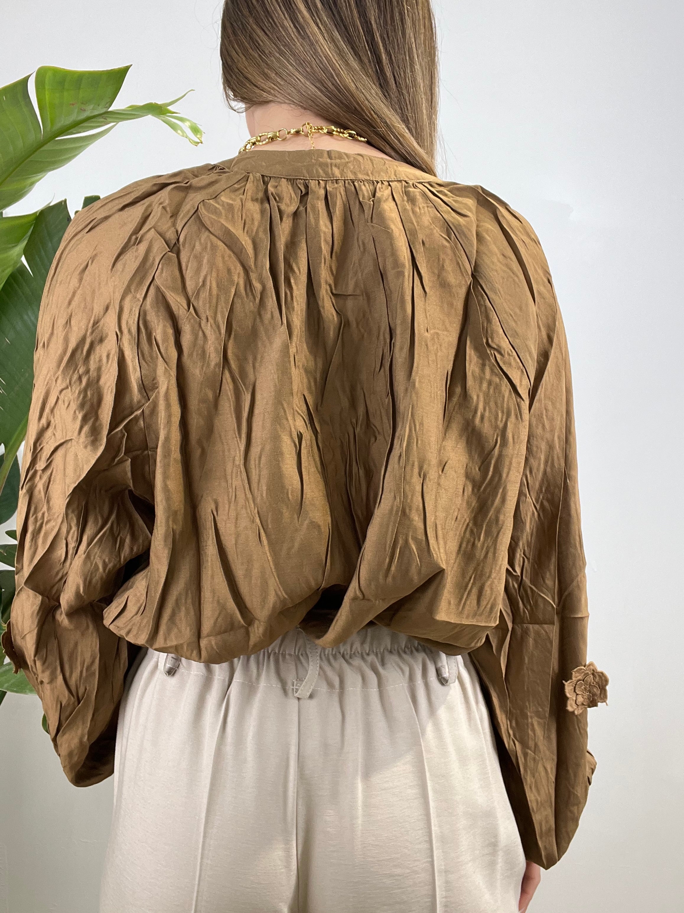 CAMICIA LUISA MARRONE