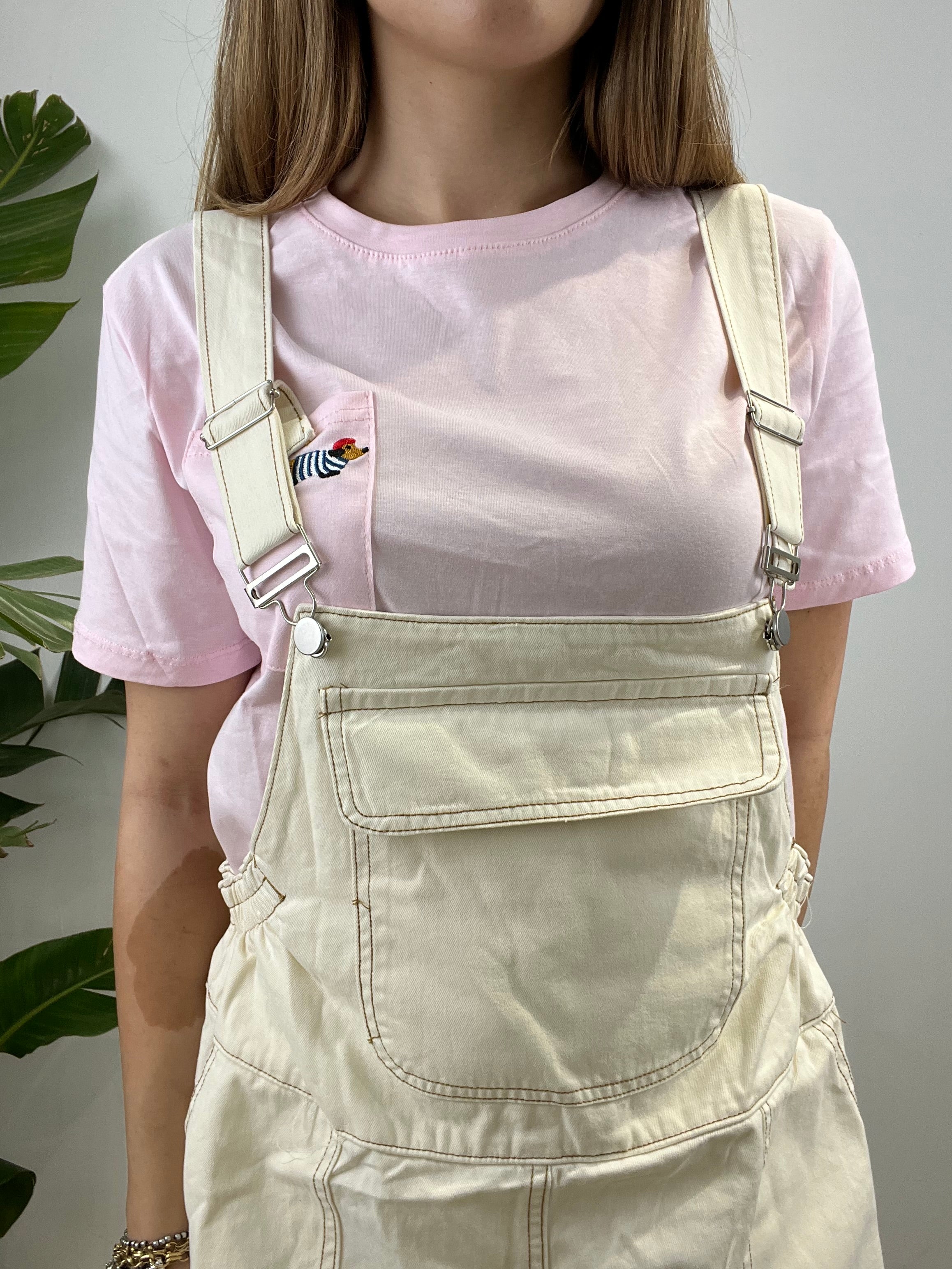 T-SHIRT BASSOTTO ROSA