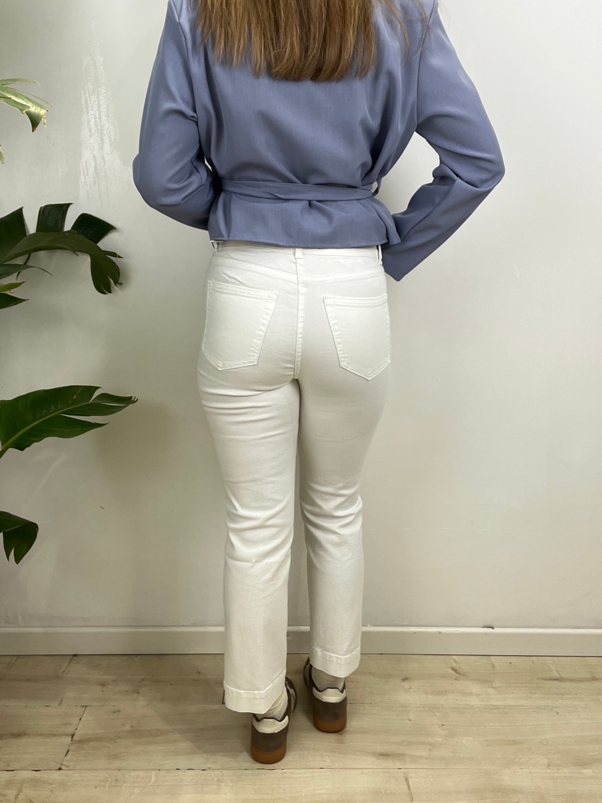 JEANS REGULAR STRAIGHT BIANCO