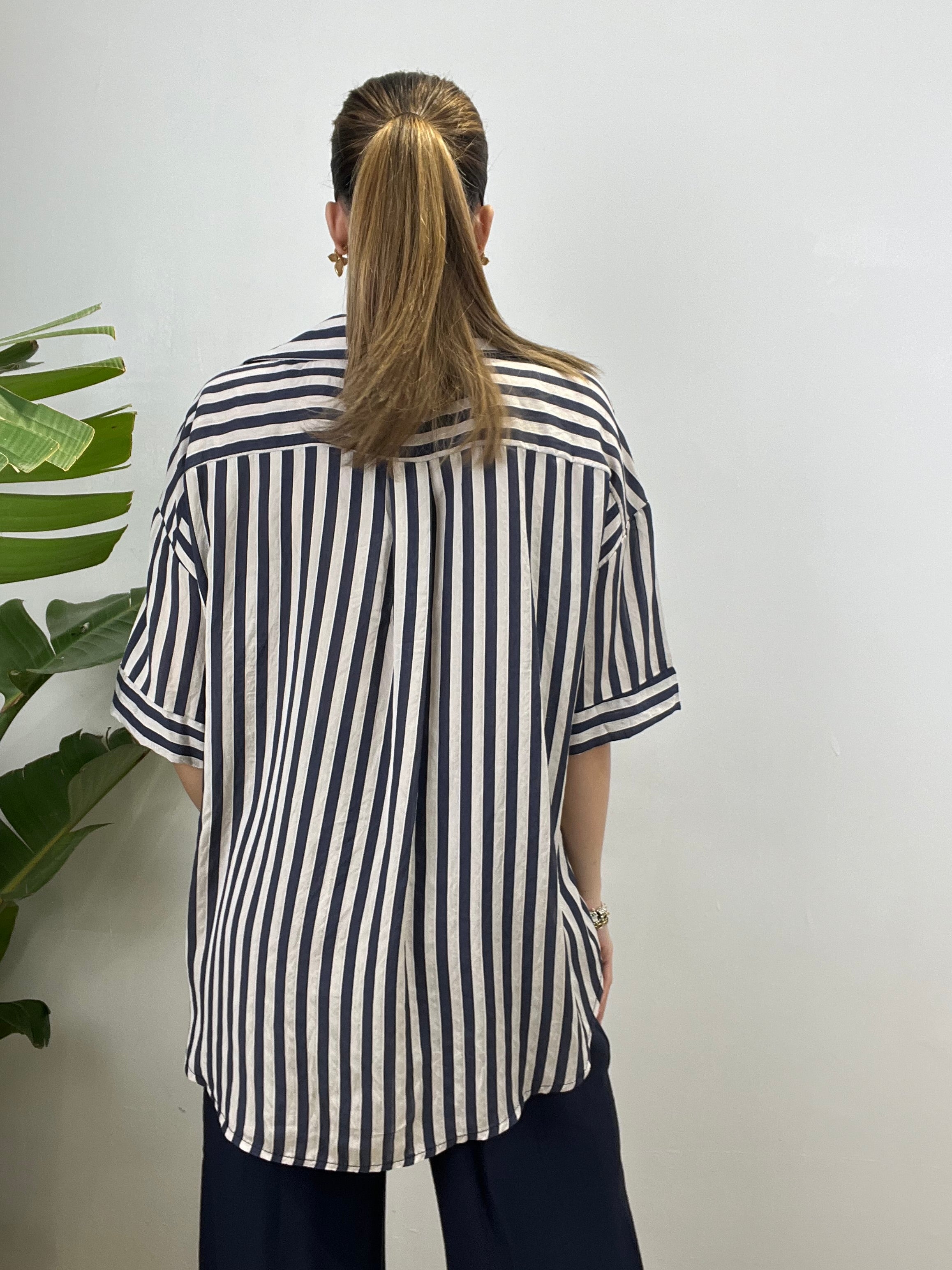 CAMICIA RIGHE BLU