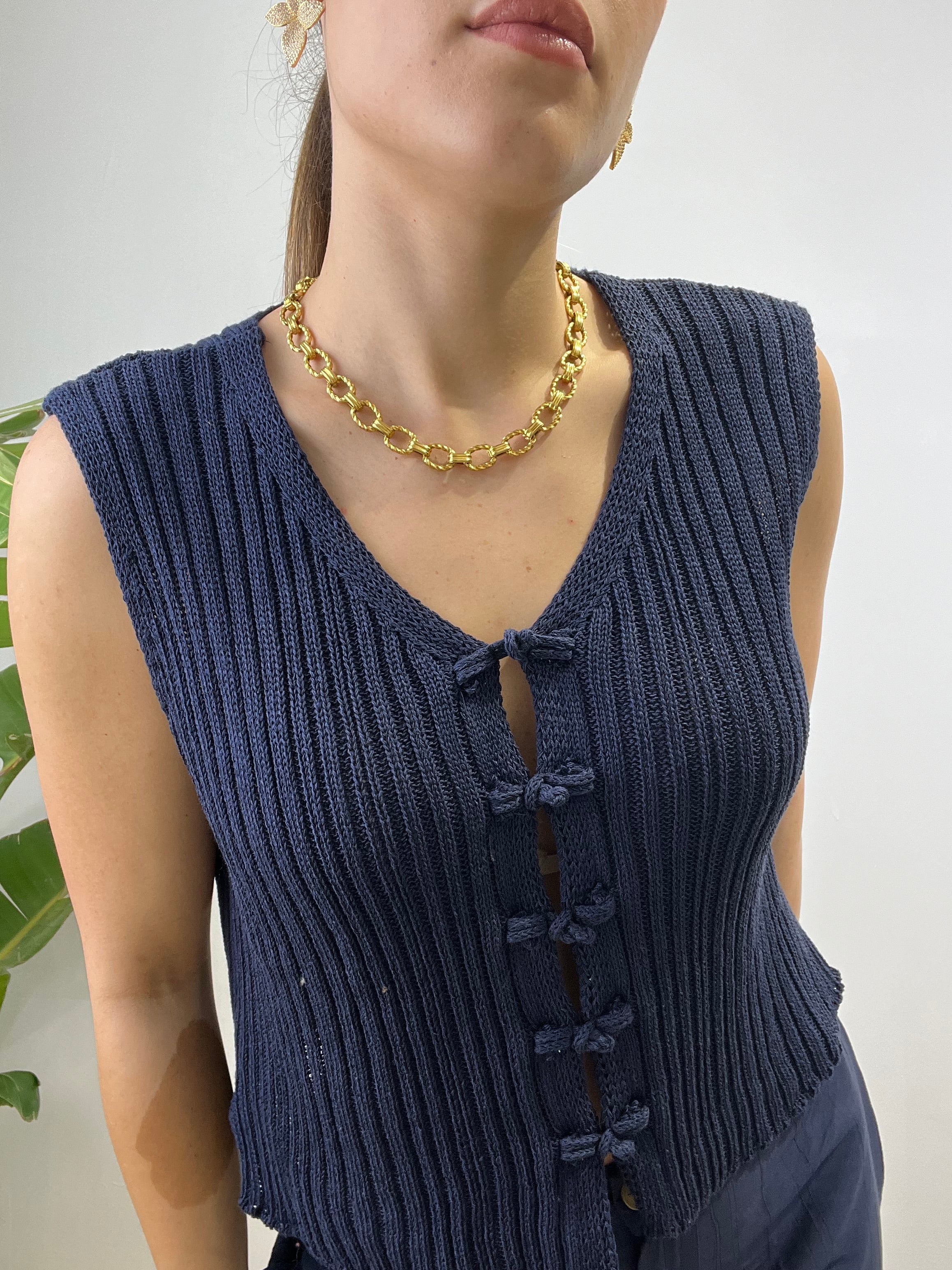 GILET LOREDANA BLU