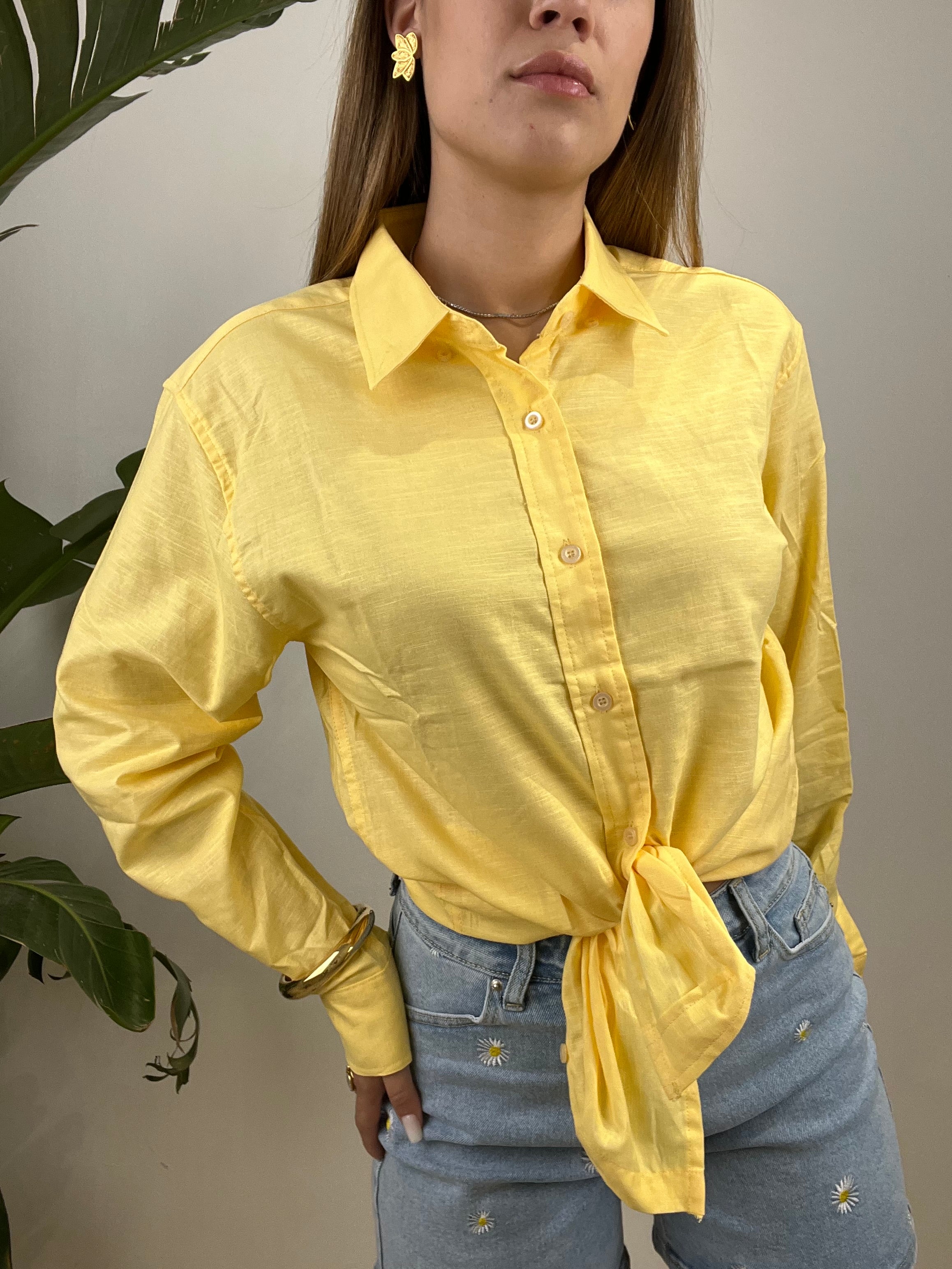 CAMICIA SIMPLY GIOVY GIALLA