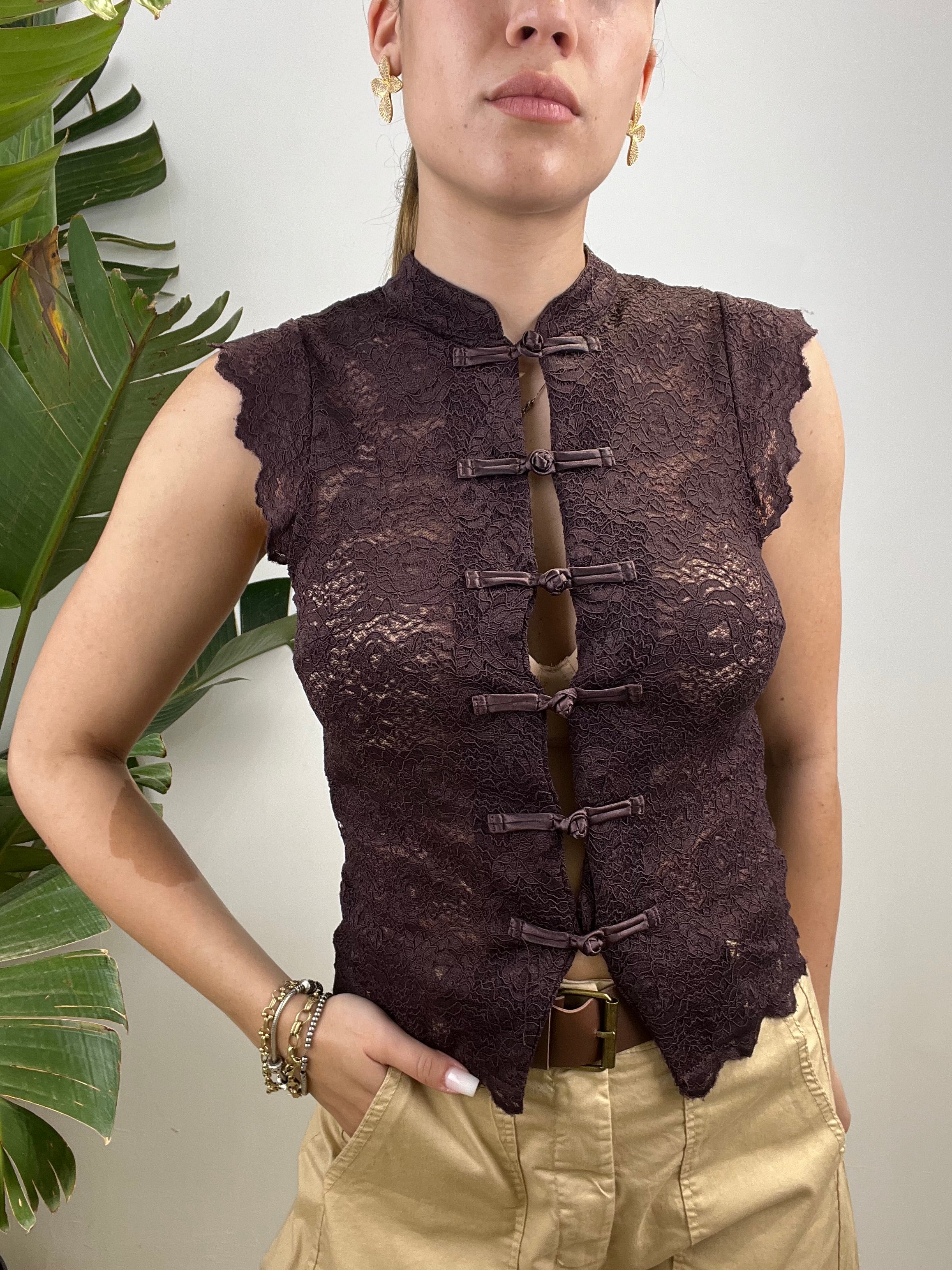 CAMICIA VERONIKA MARRONE