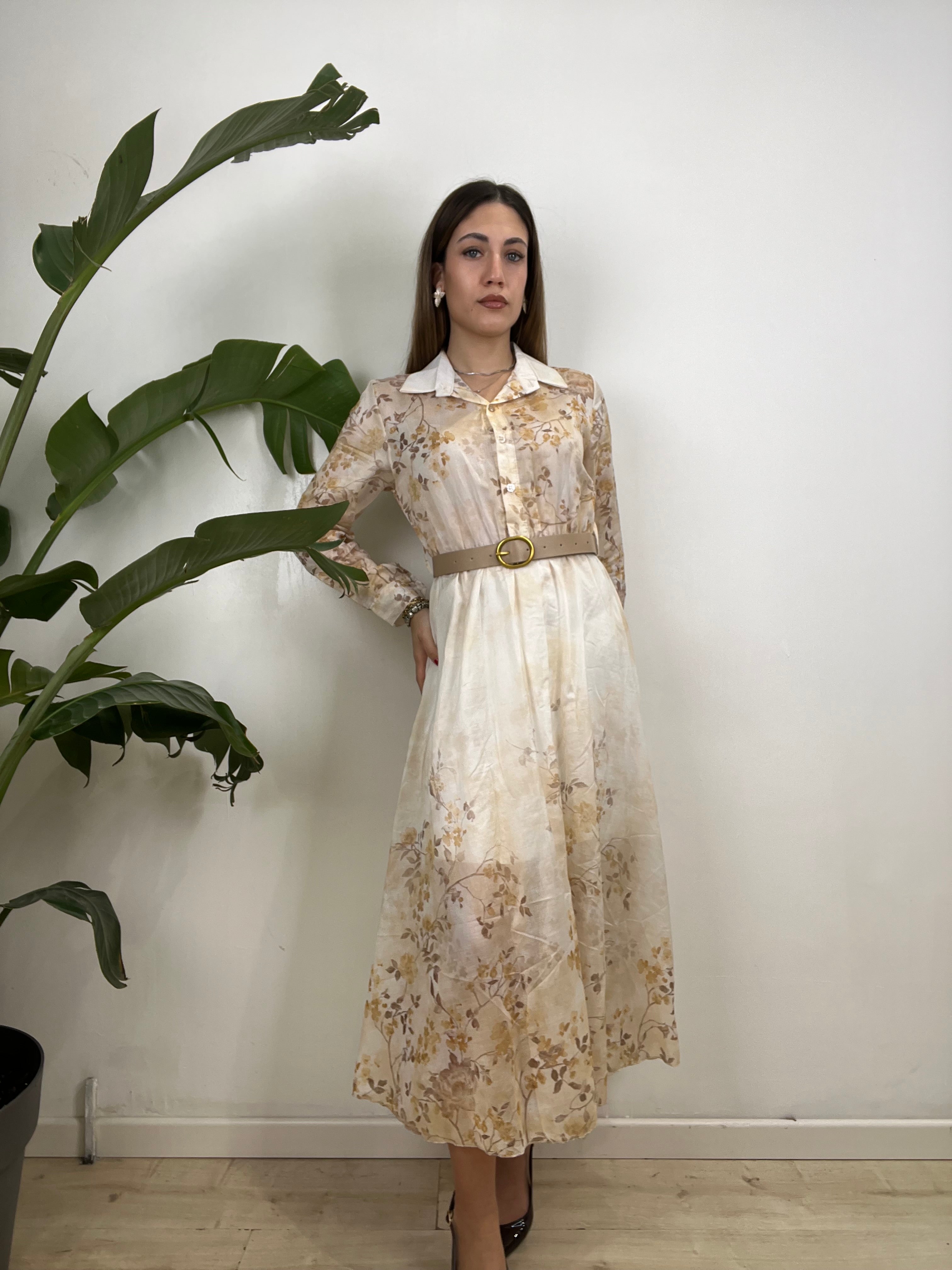 LONG DRESS FIORELLINI GIALLO