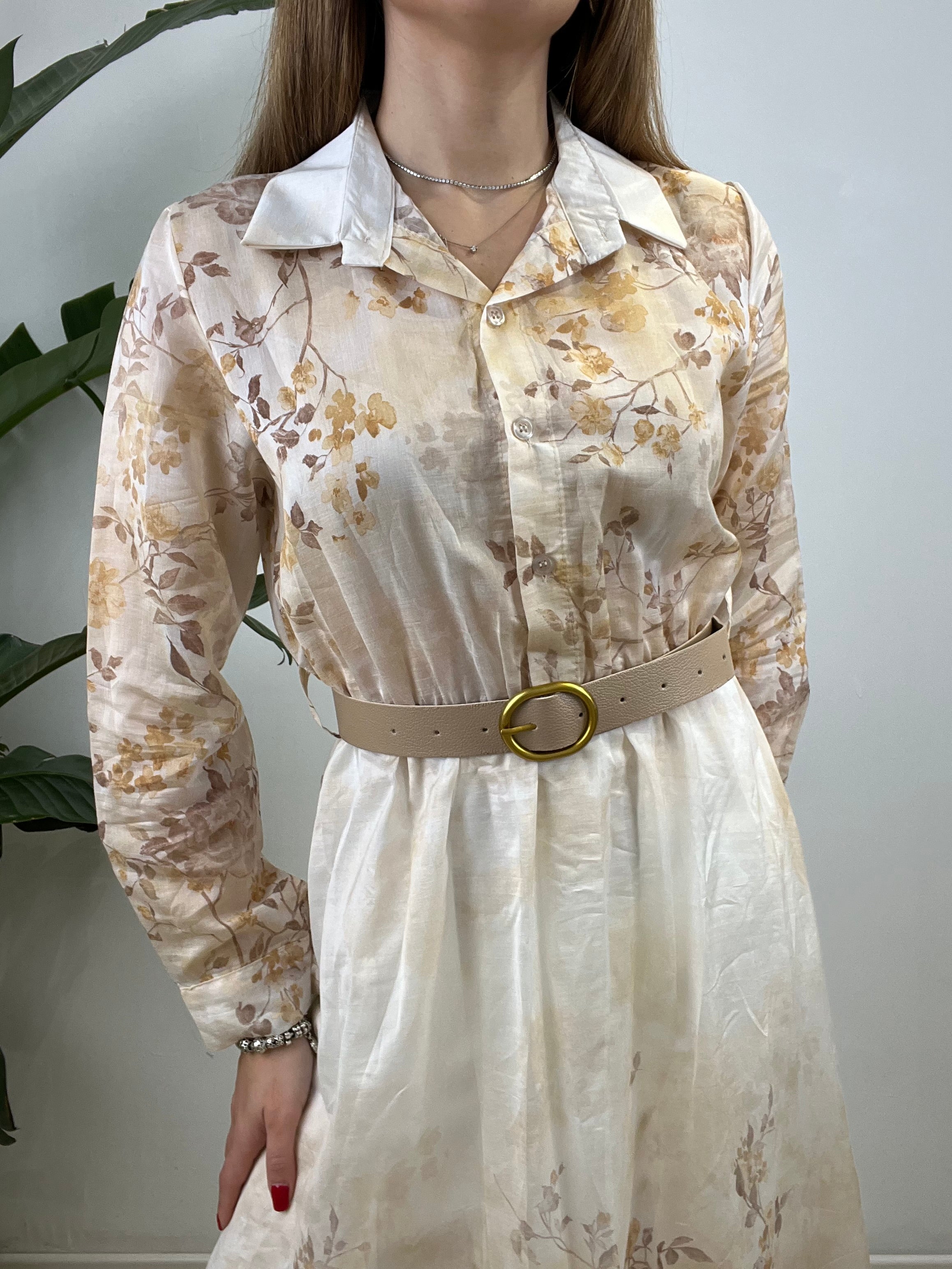 LONG DRESS FIORELLINI GIALLO