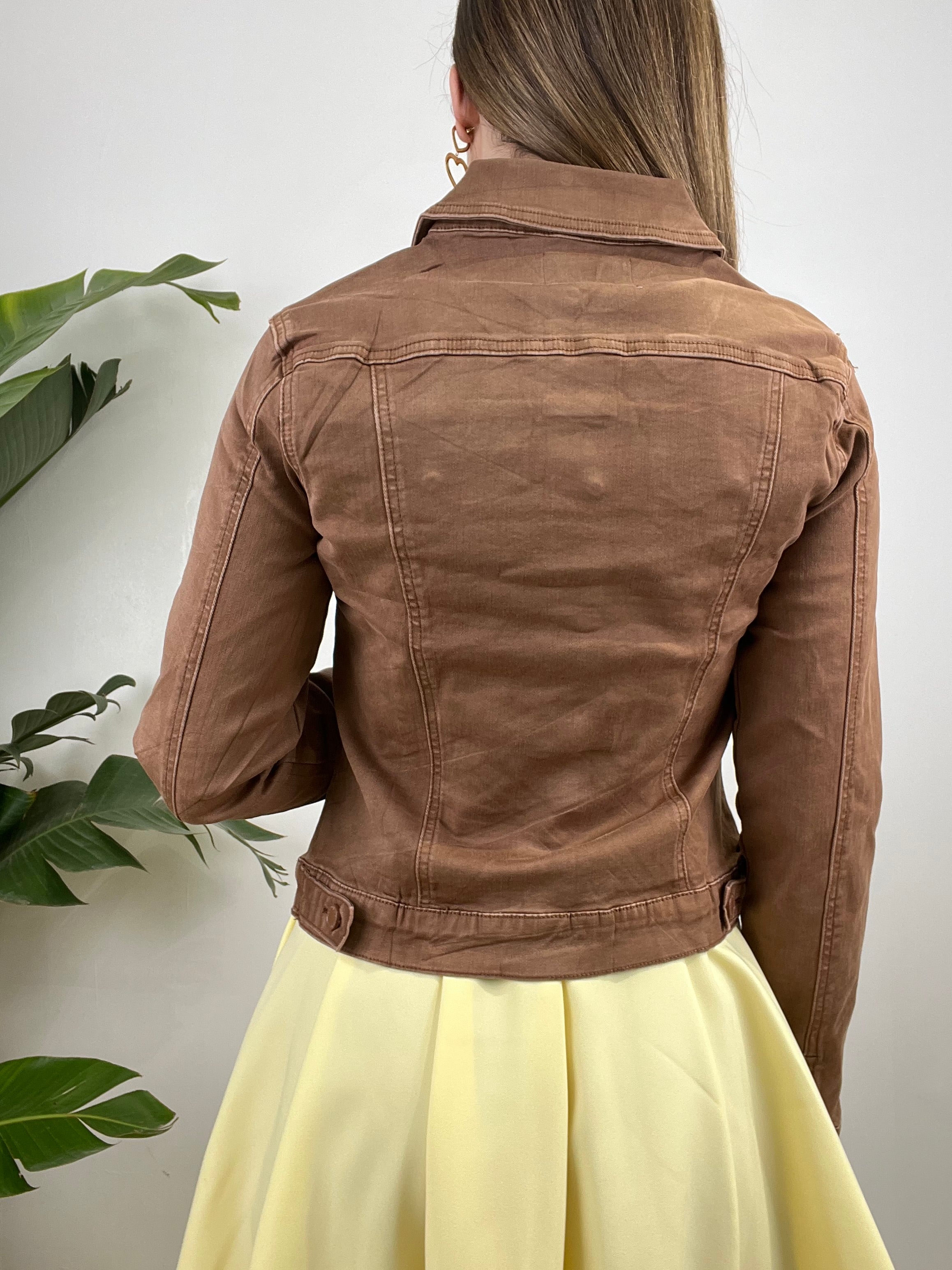 GIUBBINO DENIM PROMO MARRONE CHIARO