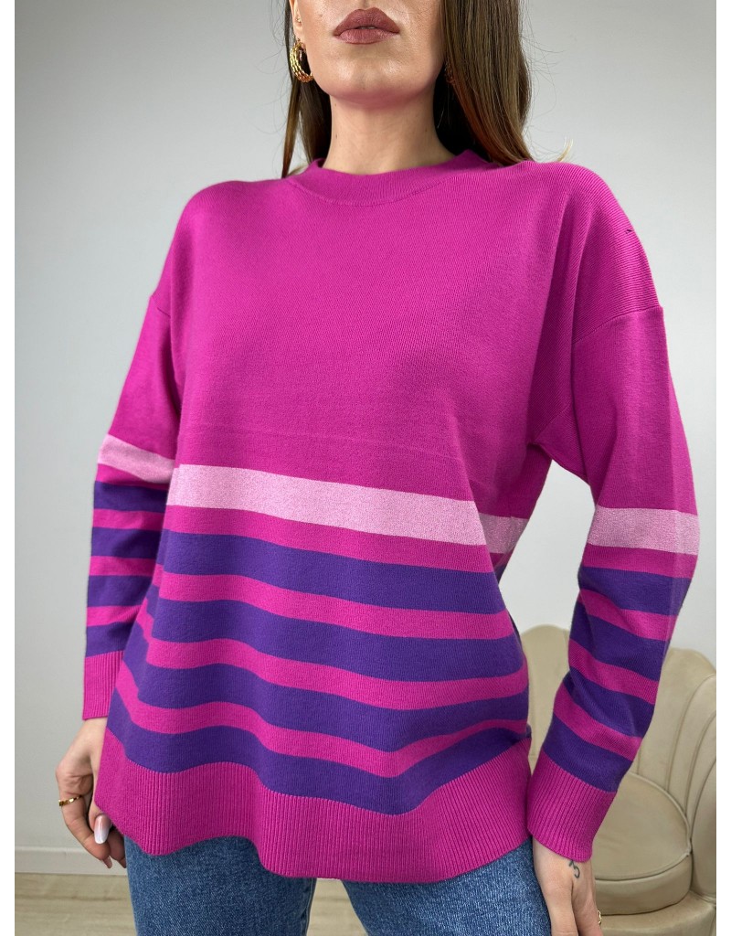Pullover fucsia on sale