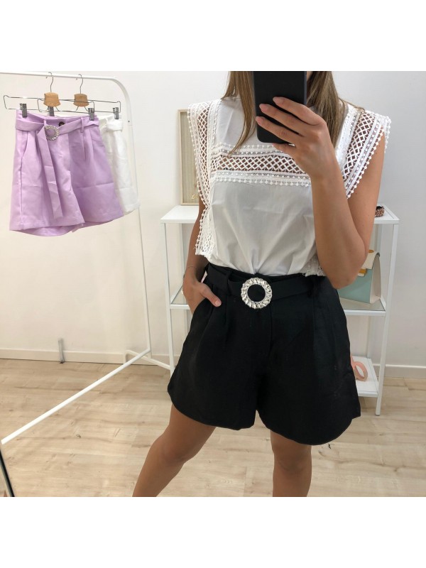 SHORT CINTURA NERO SHORT CINTURA NERO