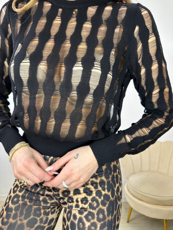 MAGLIA VIKY NERA MAGLIA VIKY NERA