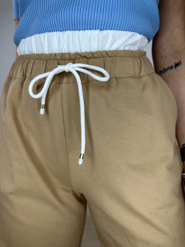 PANTALONI JOGGERS CREMY CAMEL PANTALONI JOGGERS CREMY CAMEL