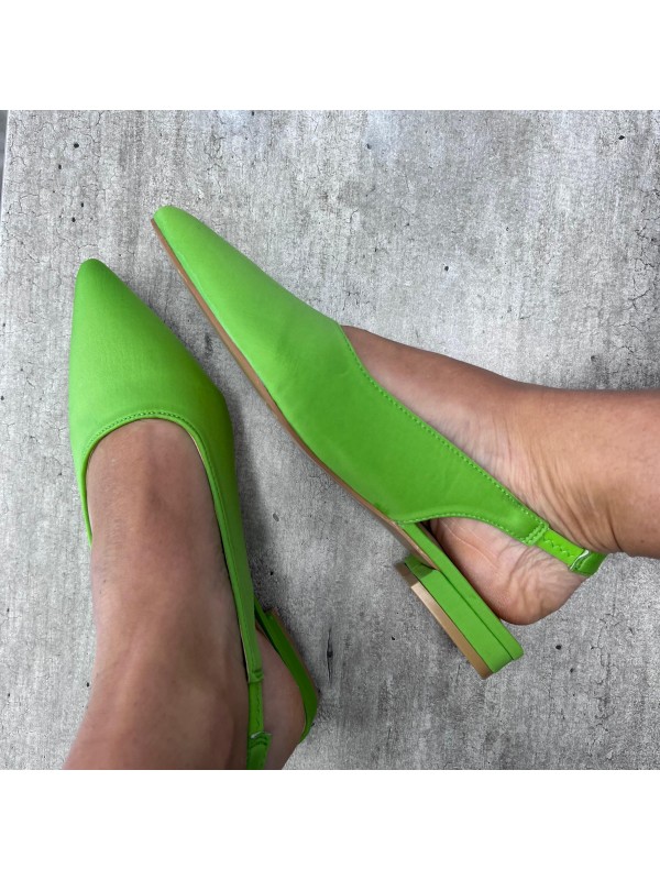 SLINGBACK SIMPLY LICRA VERDE SLINGBACK SIMPLY LICRA VERDE