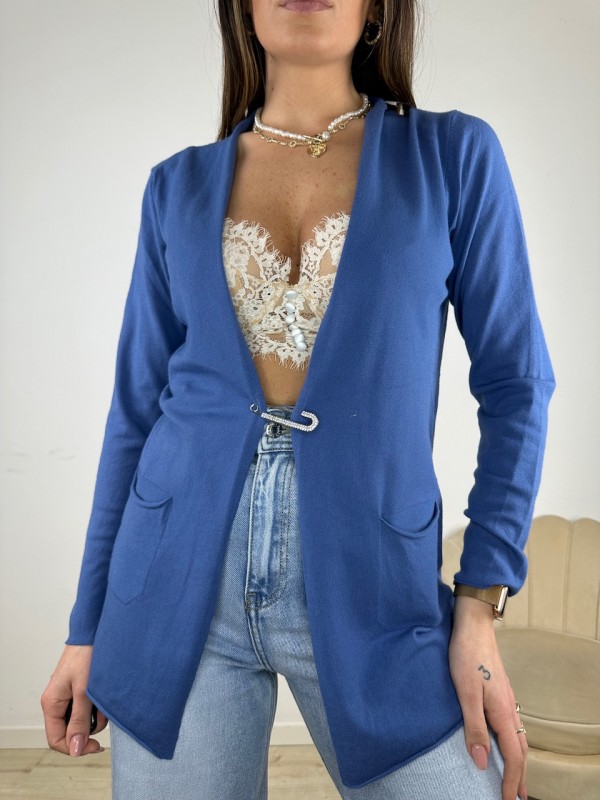 CARDIGAN PRIMAVERILE MORY BLU CARDIGAN PRIMAVERILE MORY BLU